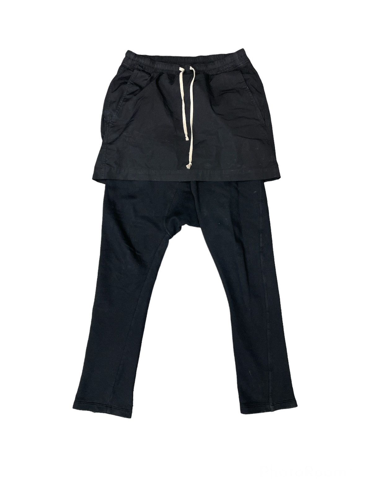 XS DRKSHDW - LAYERED KILT PODS 裏起毛 Rick Owens DRKSHDW メンズ Gimp Pods ショートパンツ の
