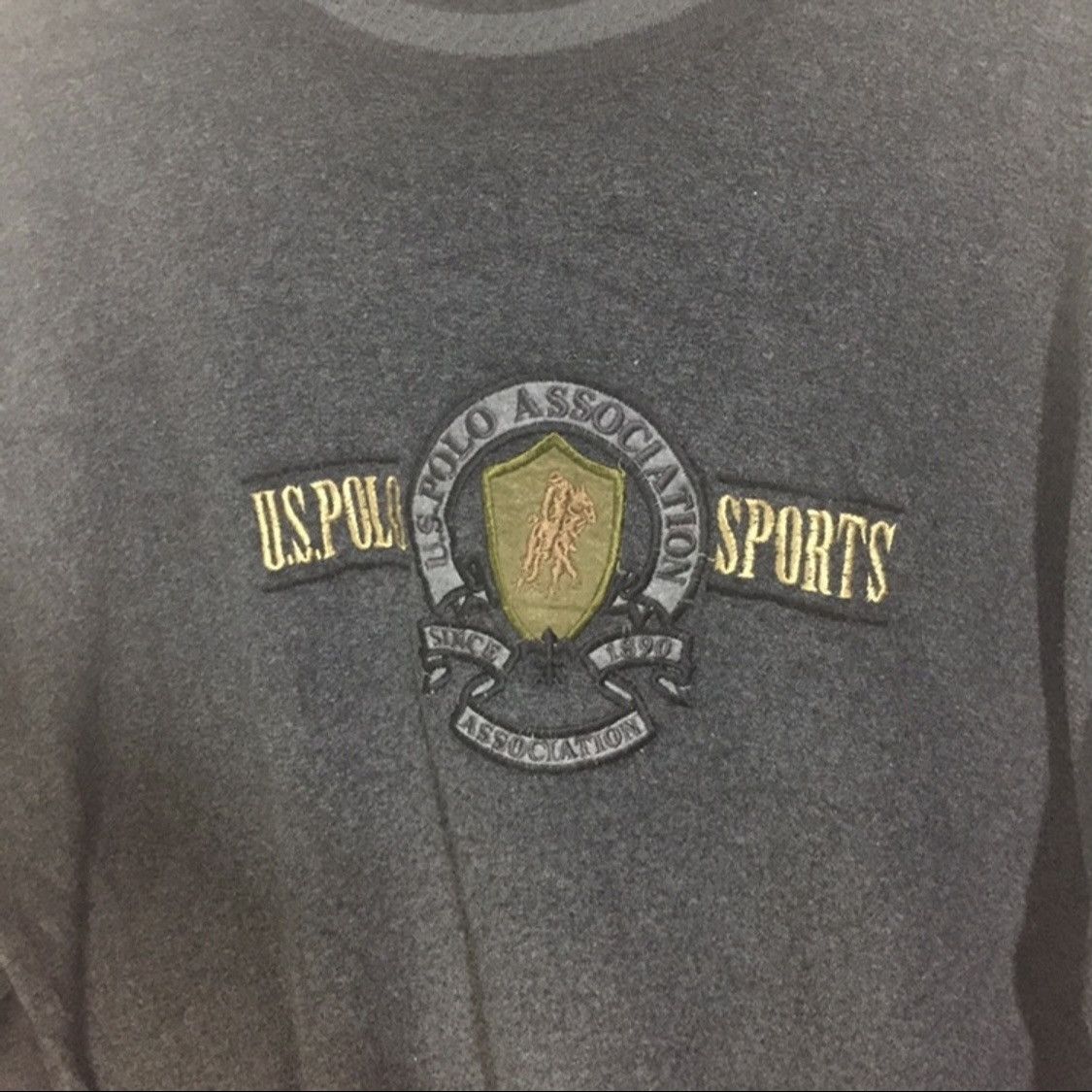 Us polo assn sweatshirt big spell gold embroidered