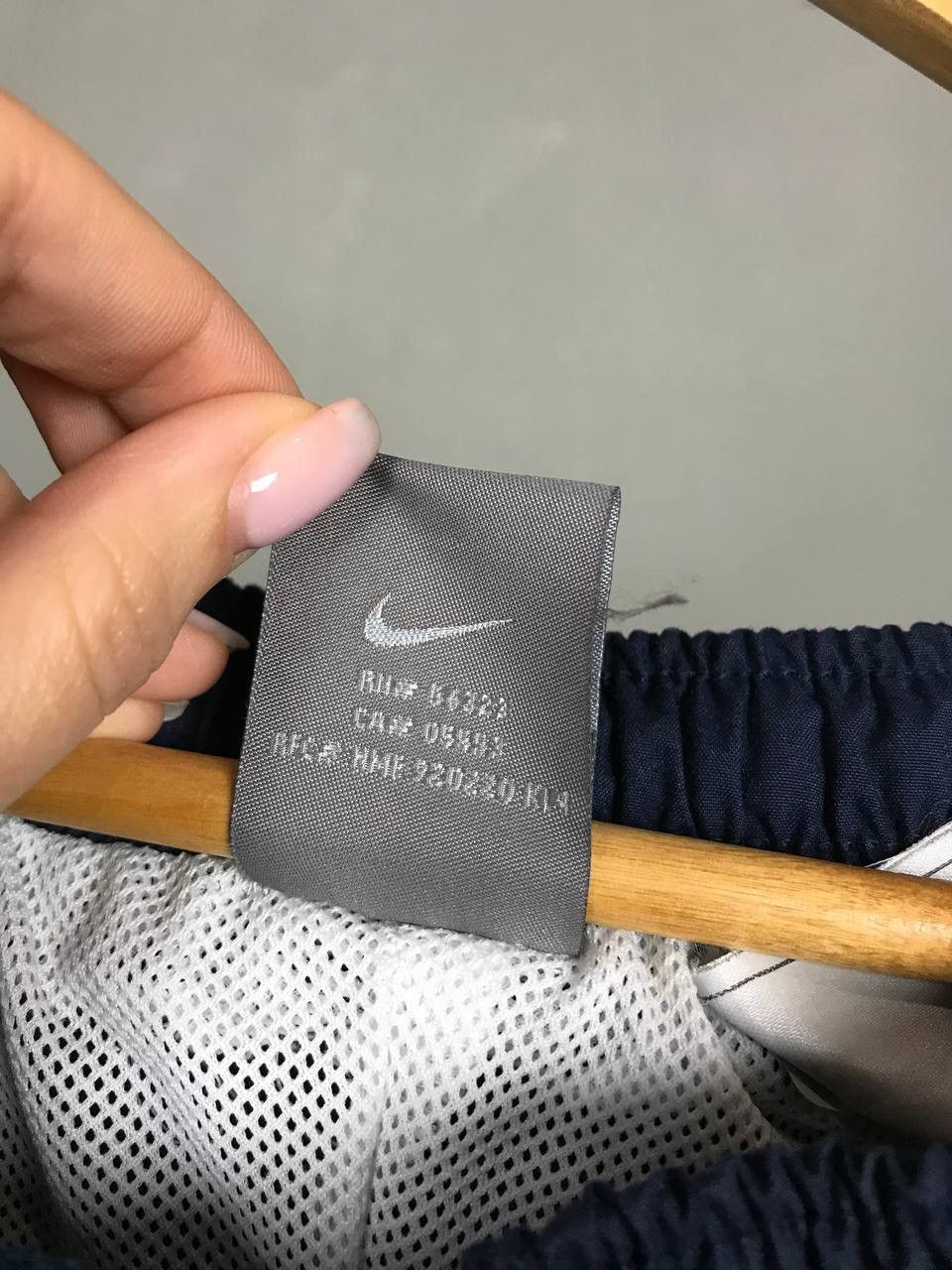 Vintage Nike swoosh streetwear vintage navy blue sweatpants Size US 36 / EU 52 - 4 Thumbnail
