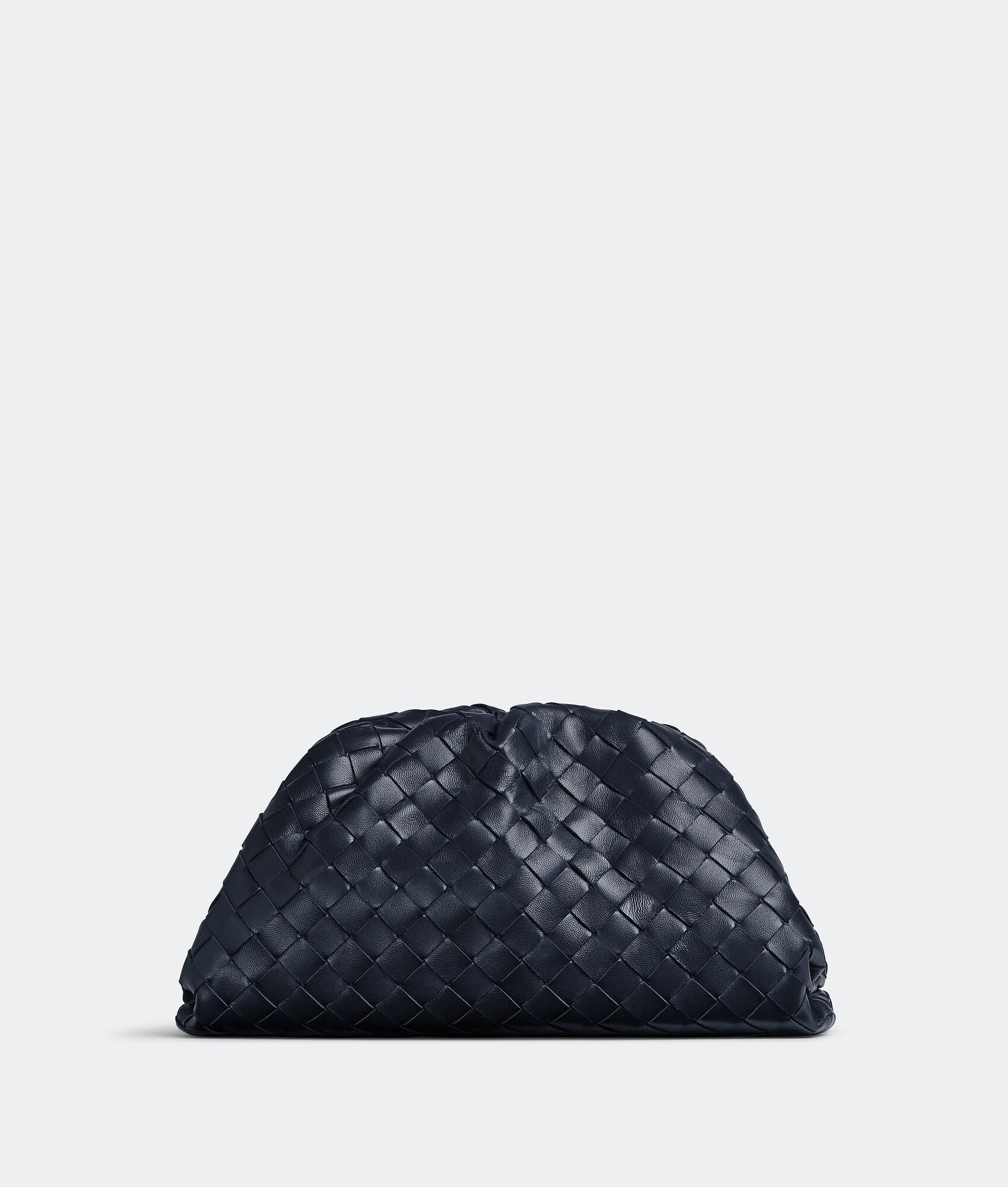 Bottega Veneta Leather Dustbag Clutch With Intrecciato Motif