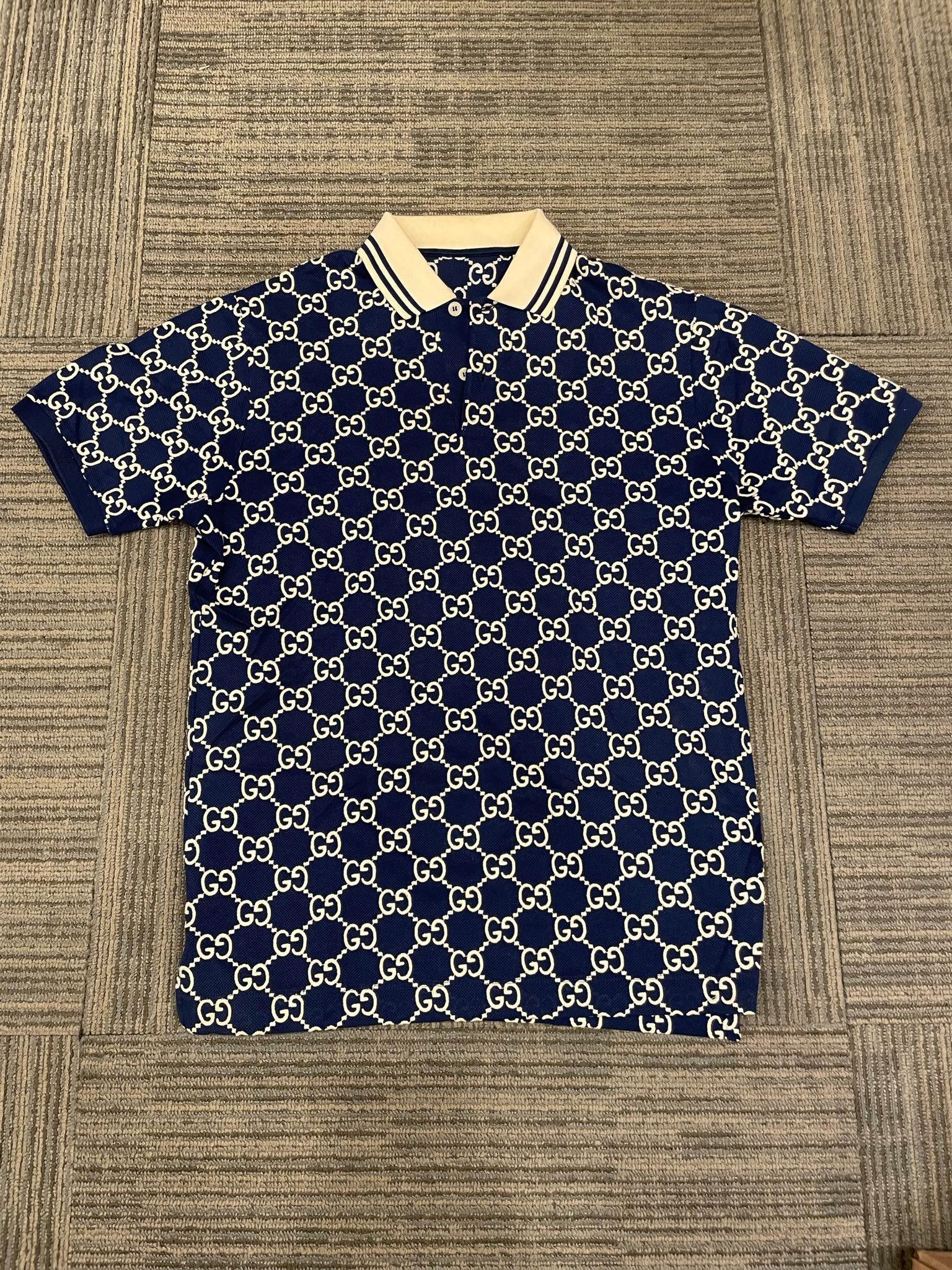 Gucci Gucci Polo in Blue with Monogram SS21 Size US XS / EU 42 / 0 - 1 Thumbnail