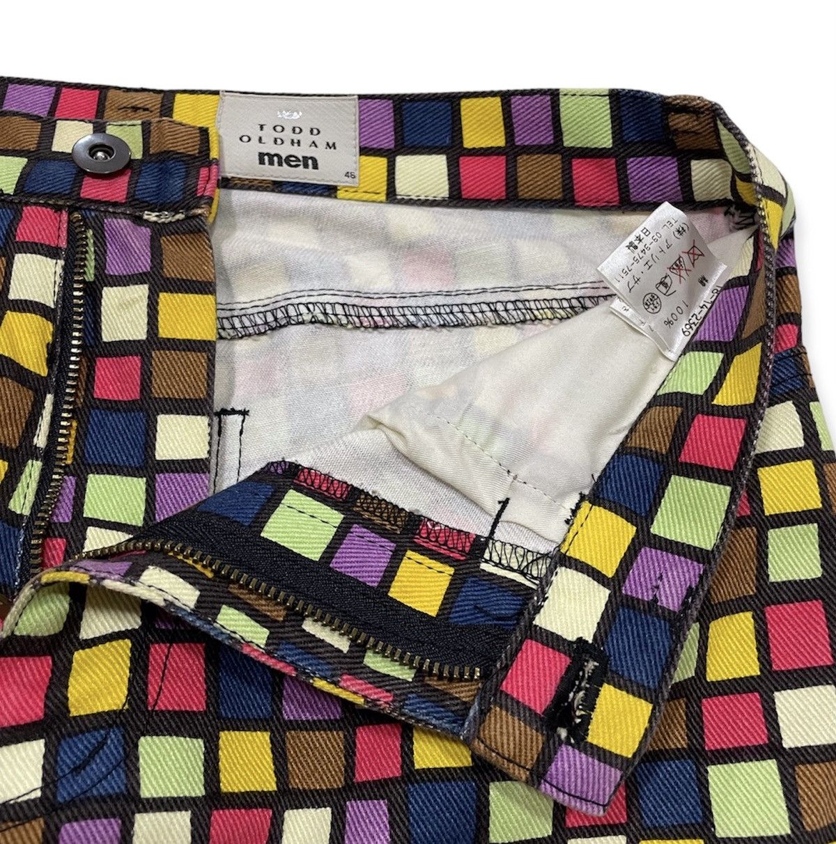 Vintage SS96 Todd Oldham Rubik Cube Denim Size US 28 / EU 44 - 5 Thumbnail