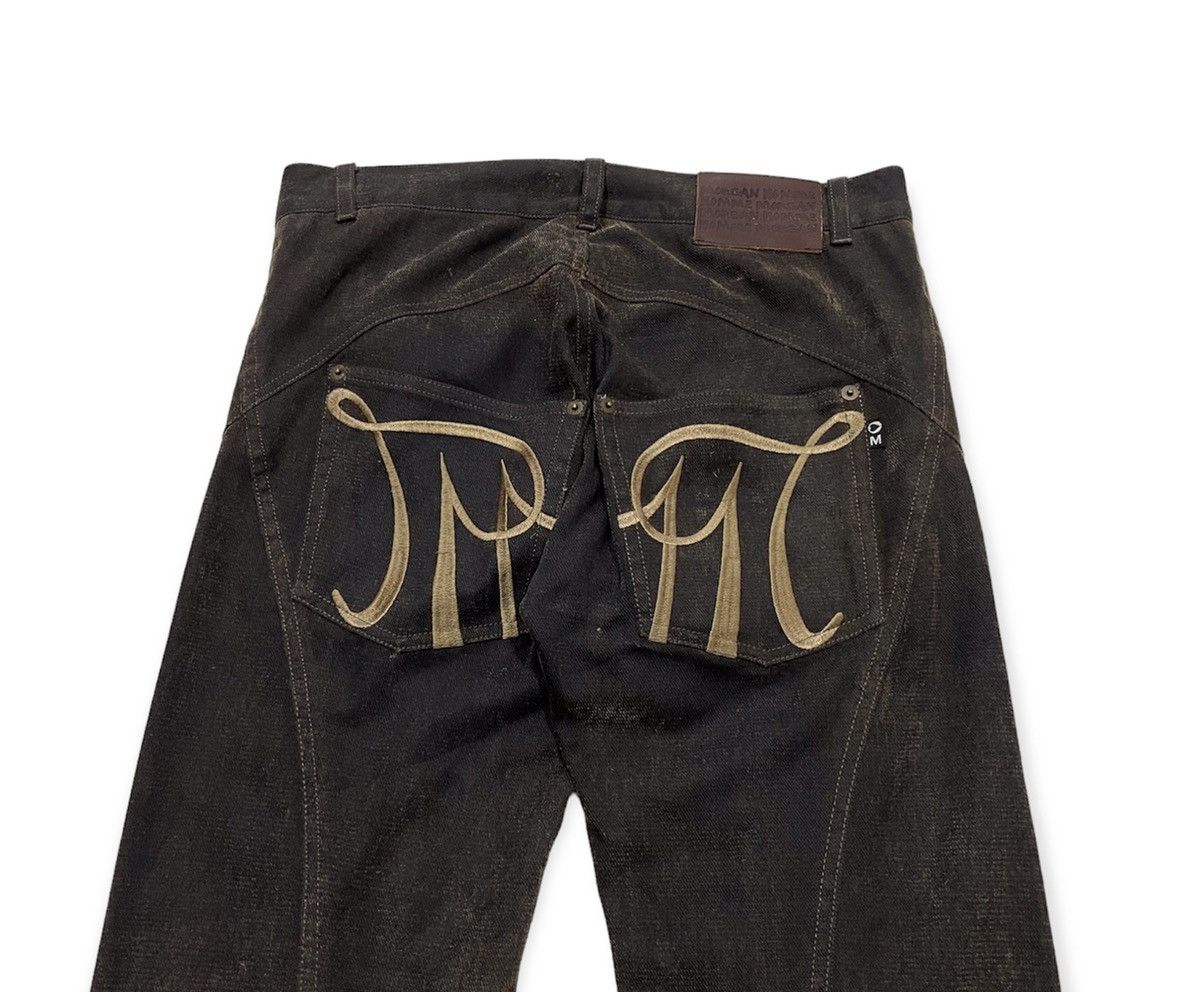 If Six Was Nine × Morgan Homme × Vintage Gold Flare Denim Size US 29 - 4 Thumbnail