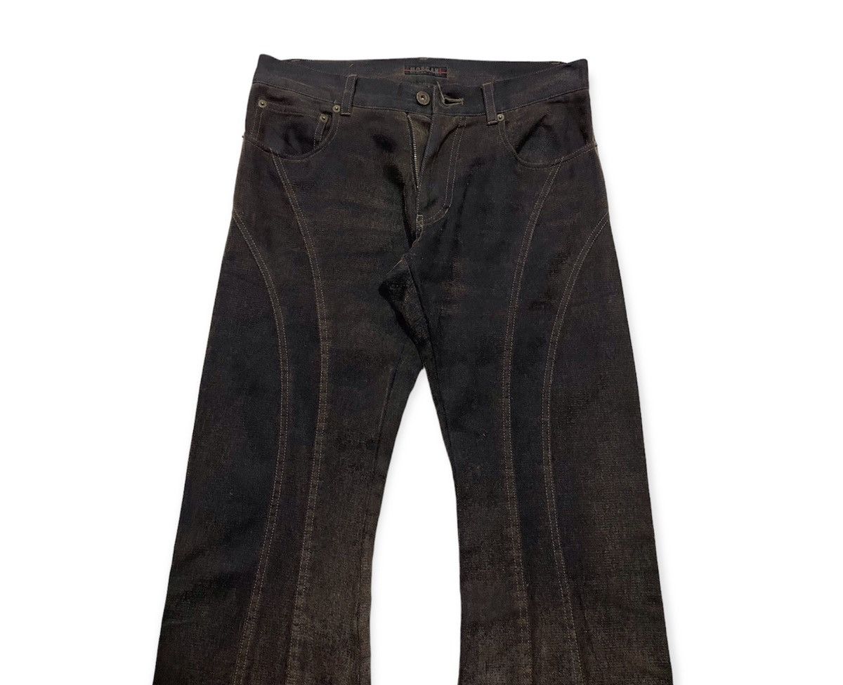If Six Was Nine × Morgan Homme × Vintage Gold Flare Denim Size US 29 - 3 Thumbnail
