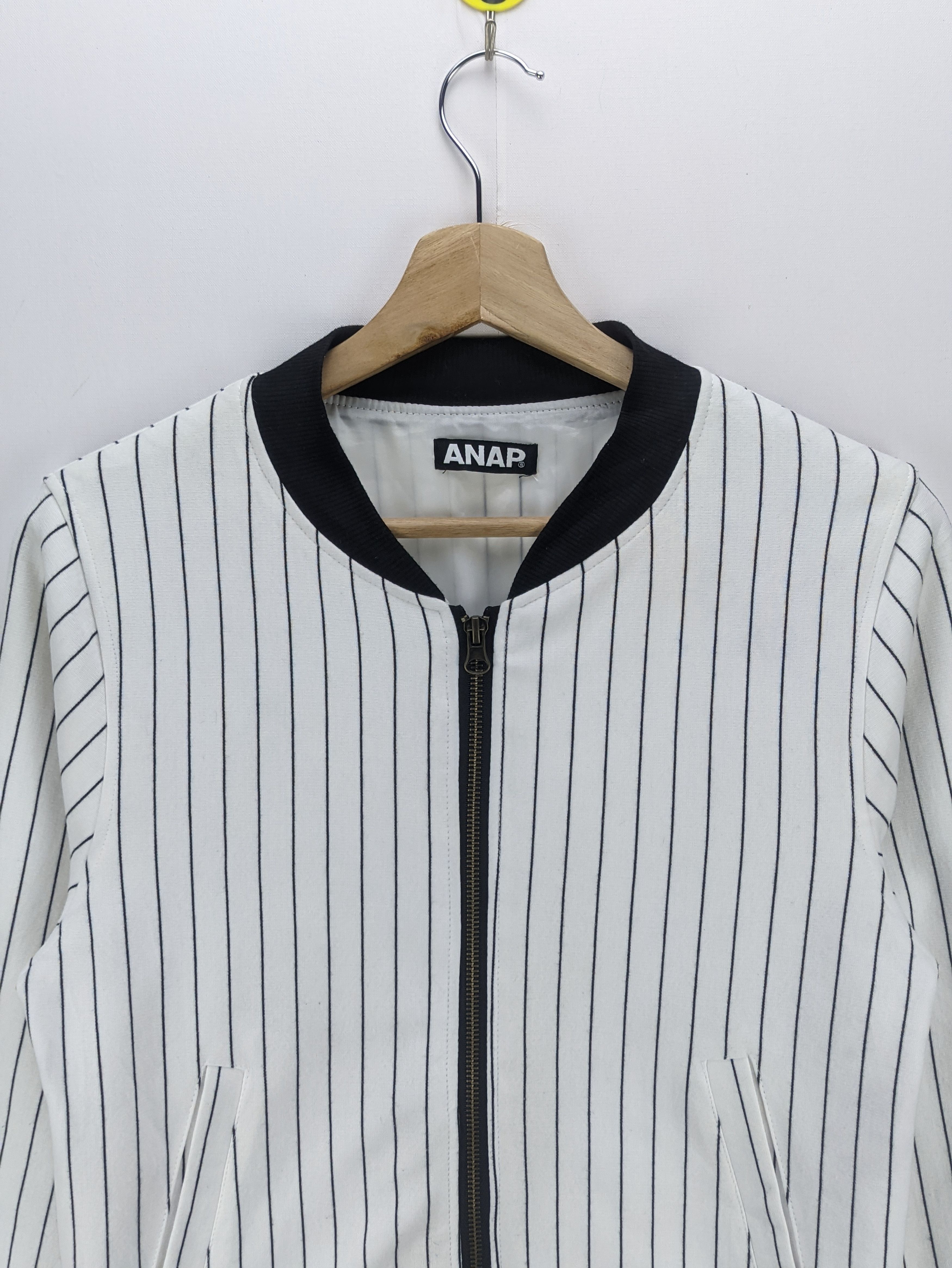 Japanese Brand Steals🔥Bomber Jacket Striped Design by ANAP Size S / US 4 / IT 40 - 4 Thumbnail