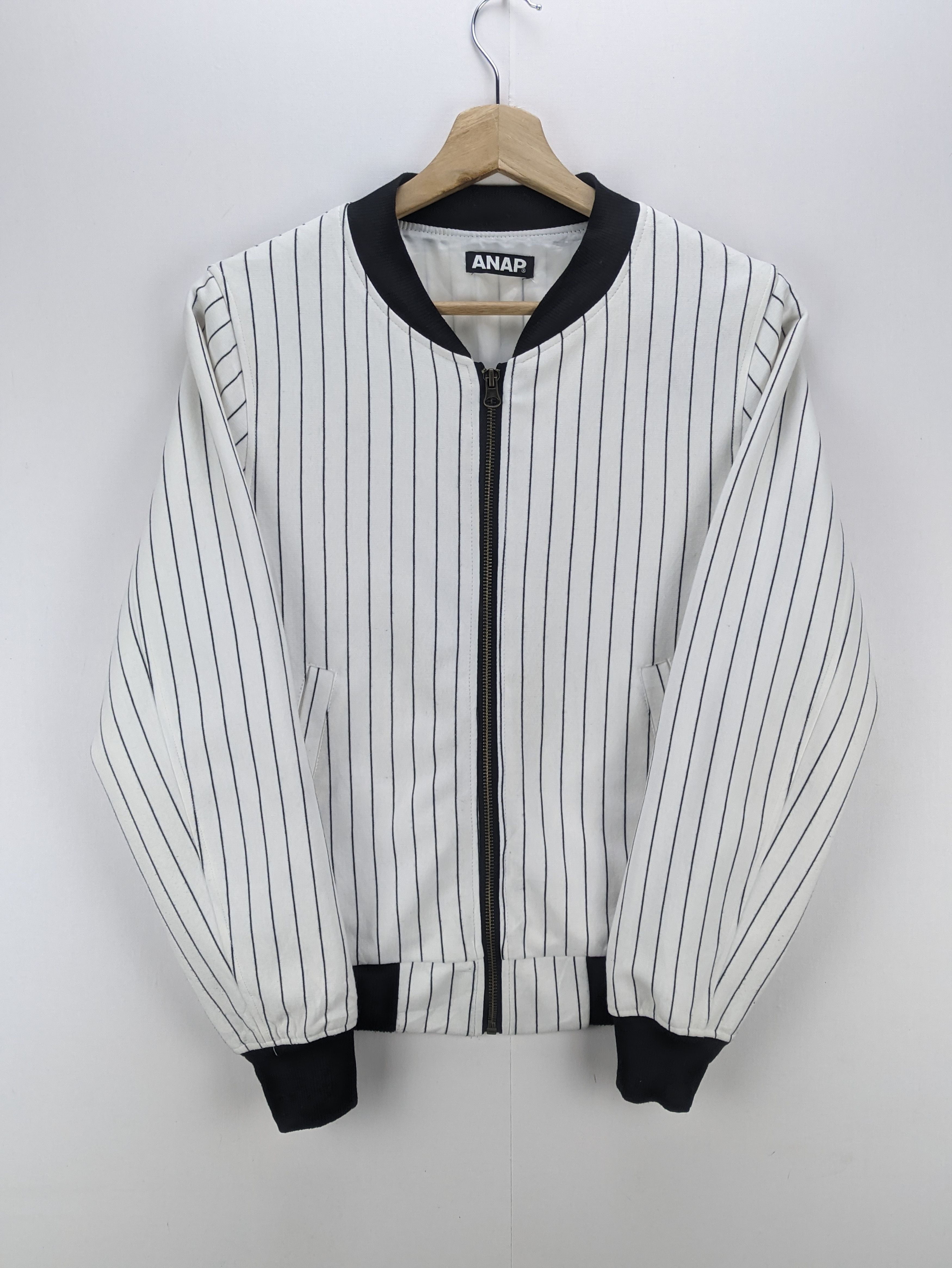 Japanese Brand Steals🔥Bomber Jacket Striped Design by ANAP Size S / US 4 / IT 40 - 7 Thumbnail