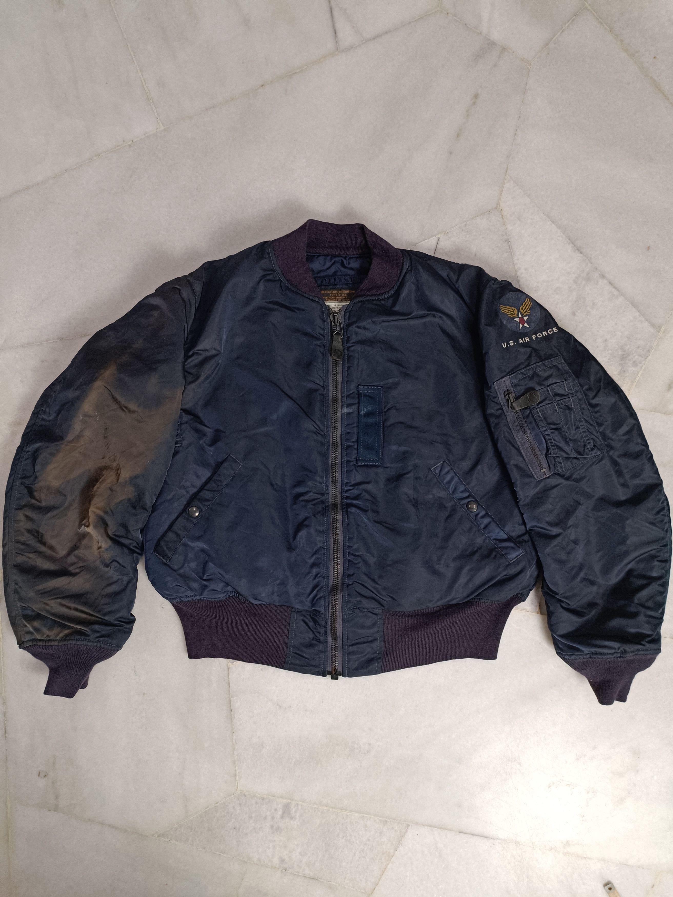 Vintage 60s Bombers Jacket B-15C Alpha Industries Rare