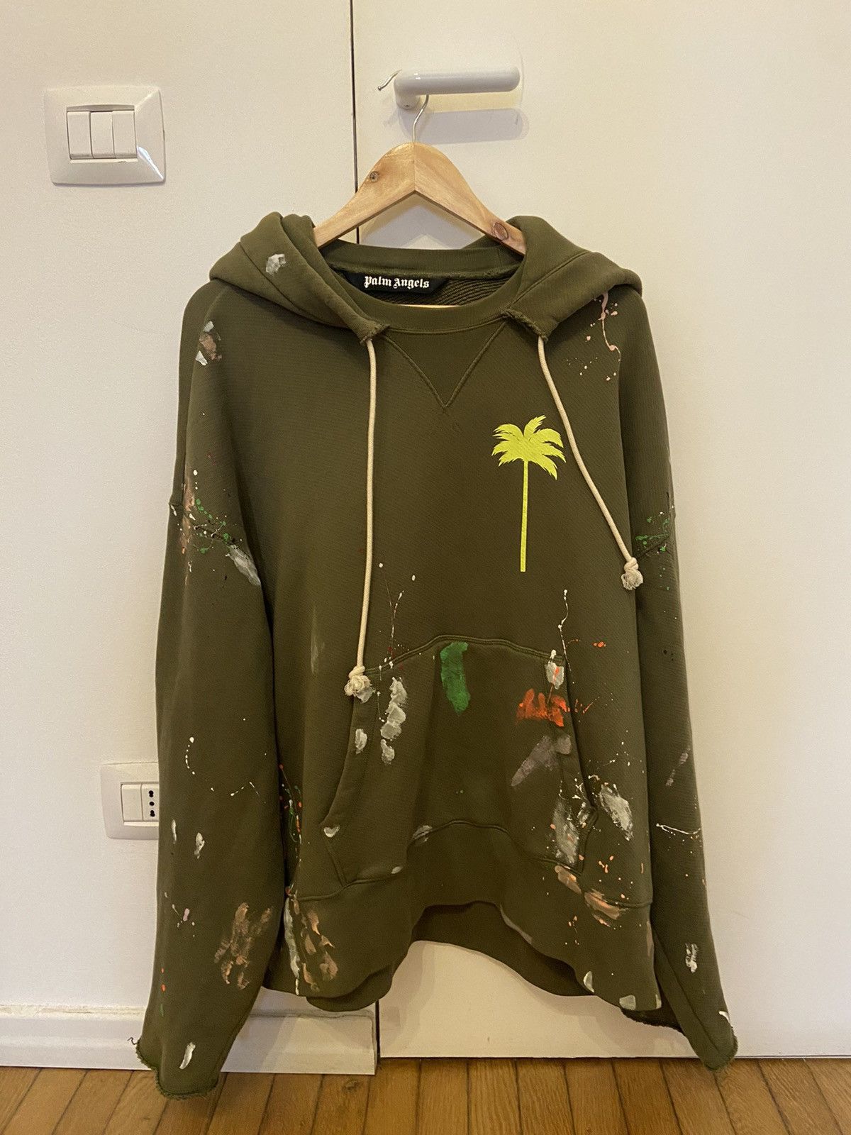 Palm angels paint online hoodie