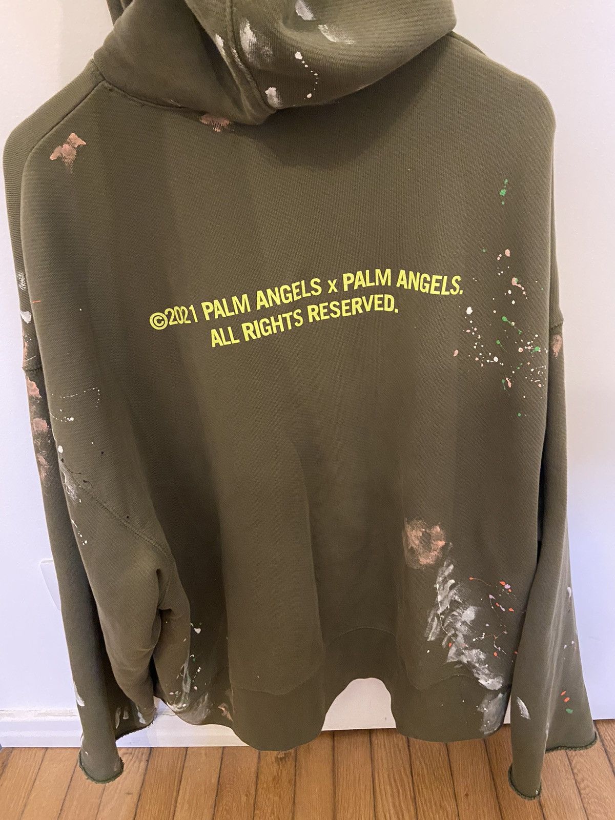Palm Angels Palm Hoodie - Paint Effect Size US L / EU 52-54 / 3 - 6 Thumbnail