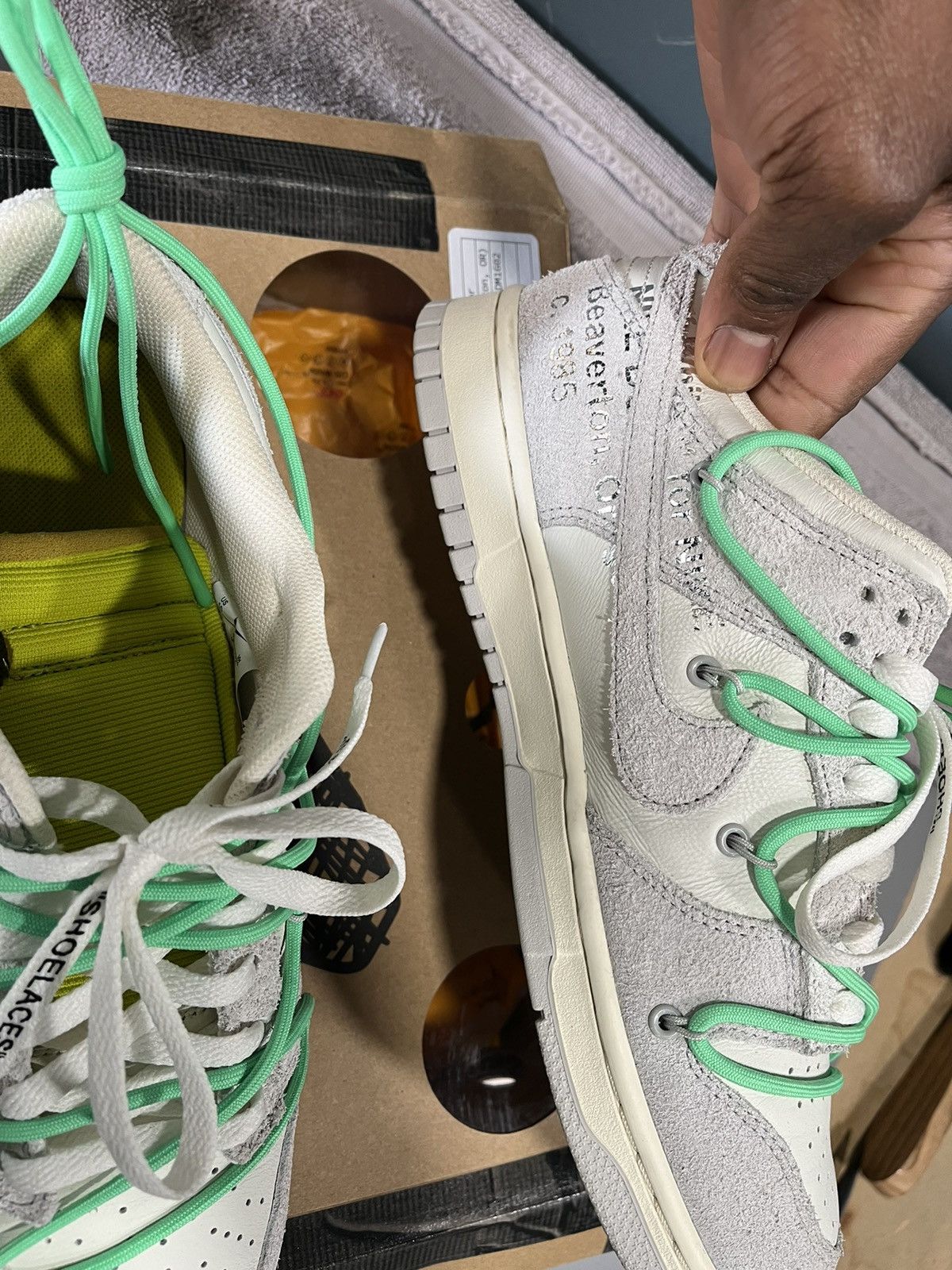 Nike × Off-White Nike Off-White x Dunk Low ‘Lot 14 of 50’ Size US 10 / EU 43 - 9 Thumbnail