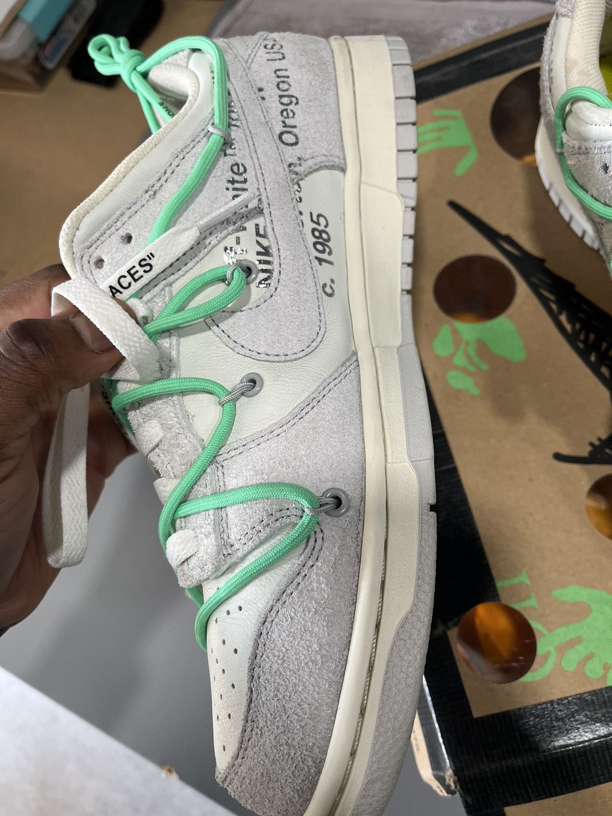 Nike × Off-White Nike Off-White x Dunk Low ‘Lot 14 of 50’ Size US 10 / EU 43 - 8 Thumbnail