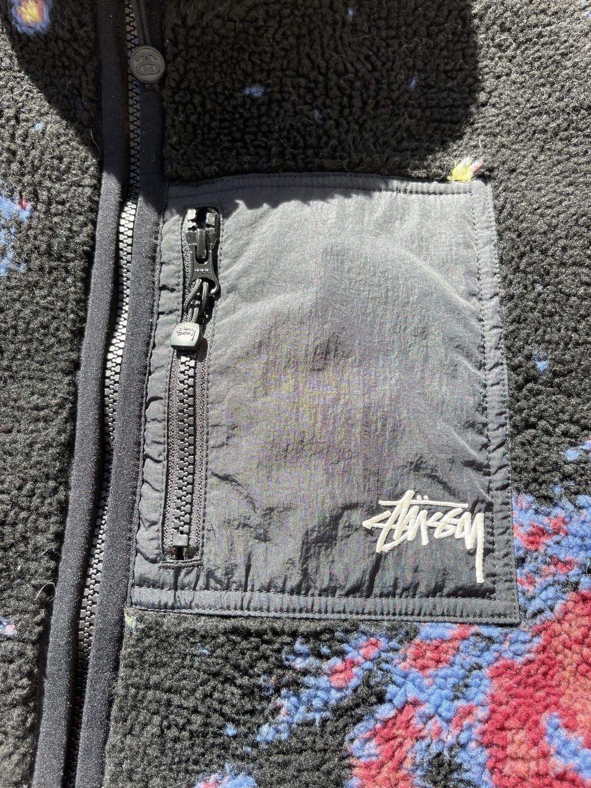 Stussy × Vintage Stussy Cosmos Sherpa Natural XL(Reversible) Size US XL / EU 56 / 4 - 4 Thumbnail