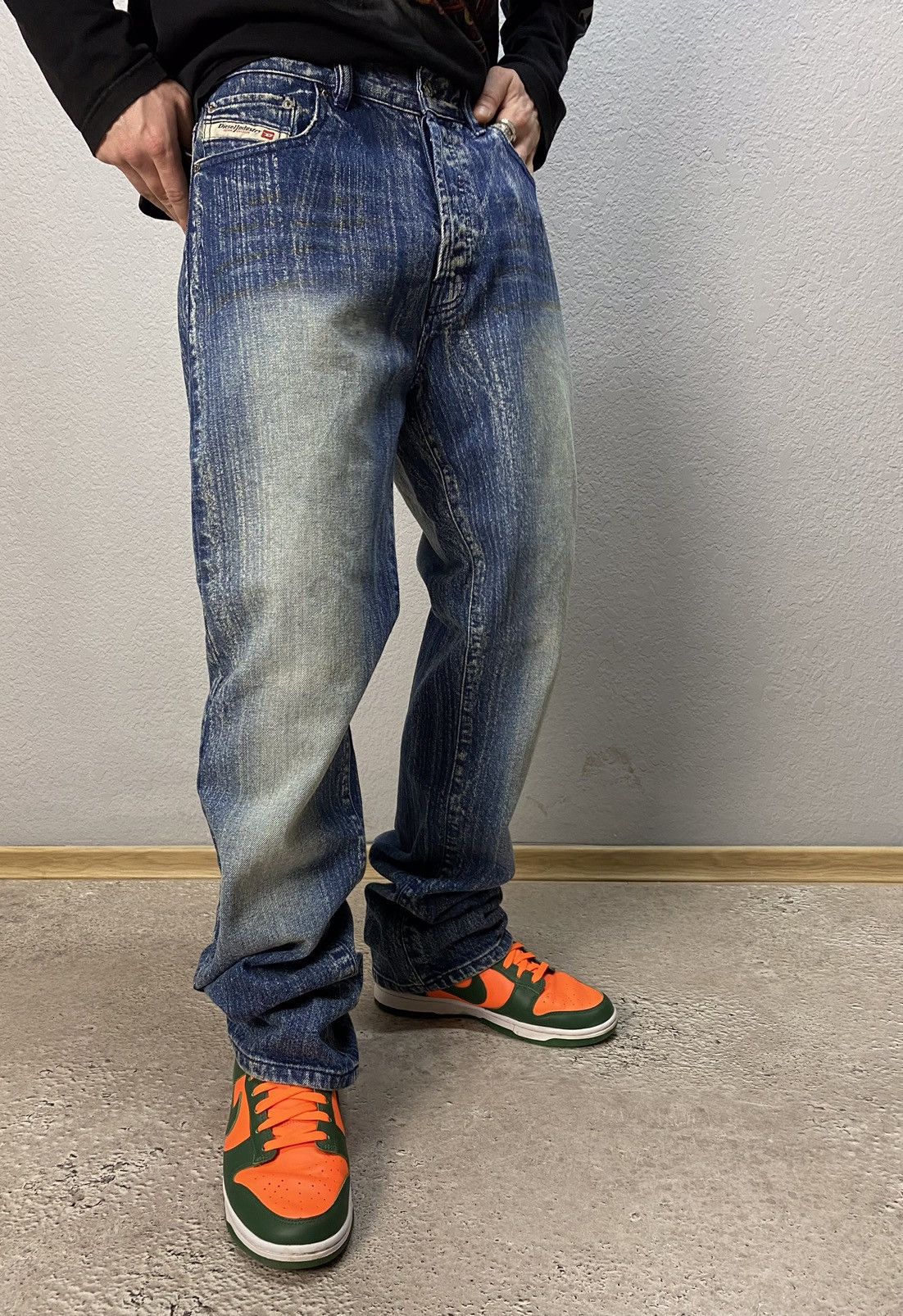 Vintage Y2K DIESEL denim nice design pants jeans