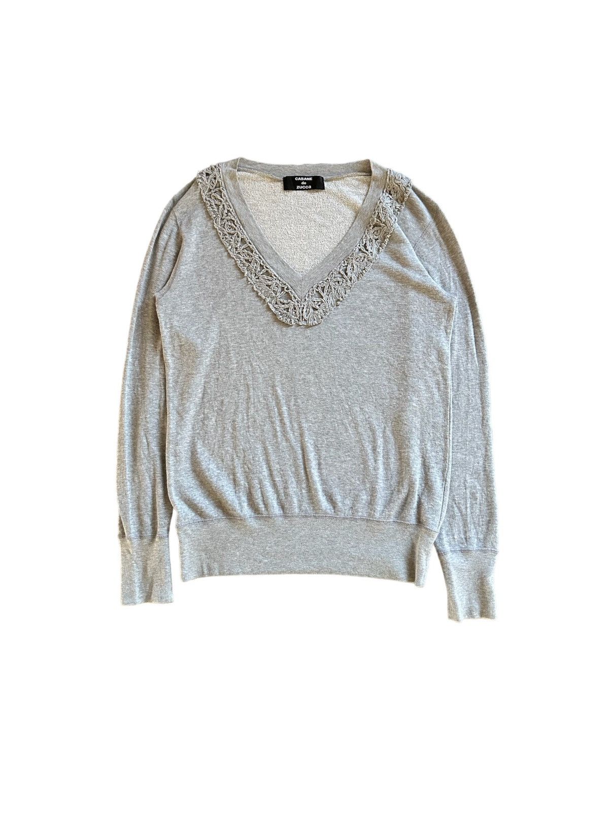 2018SS - Cabane De Zucca crostich neck jumper