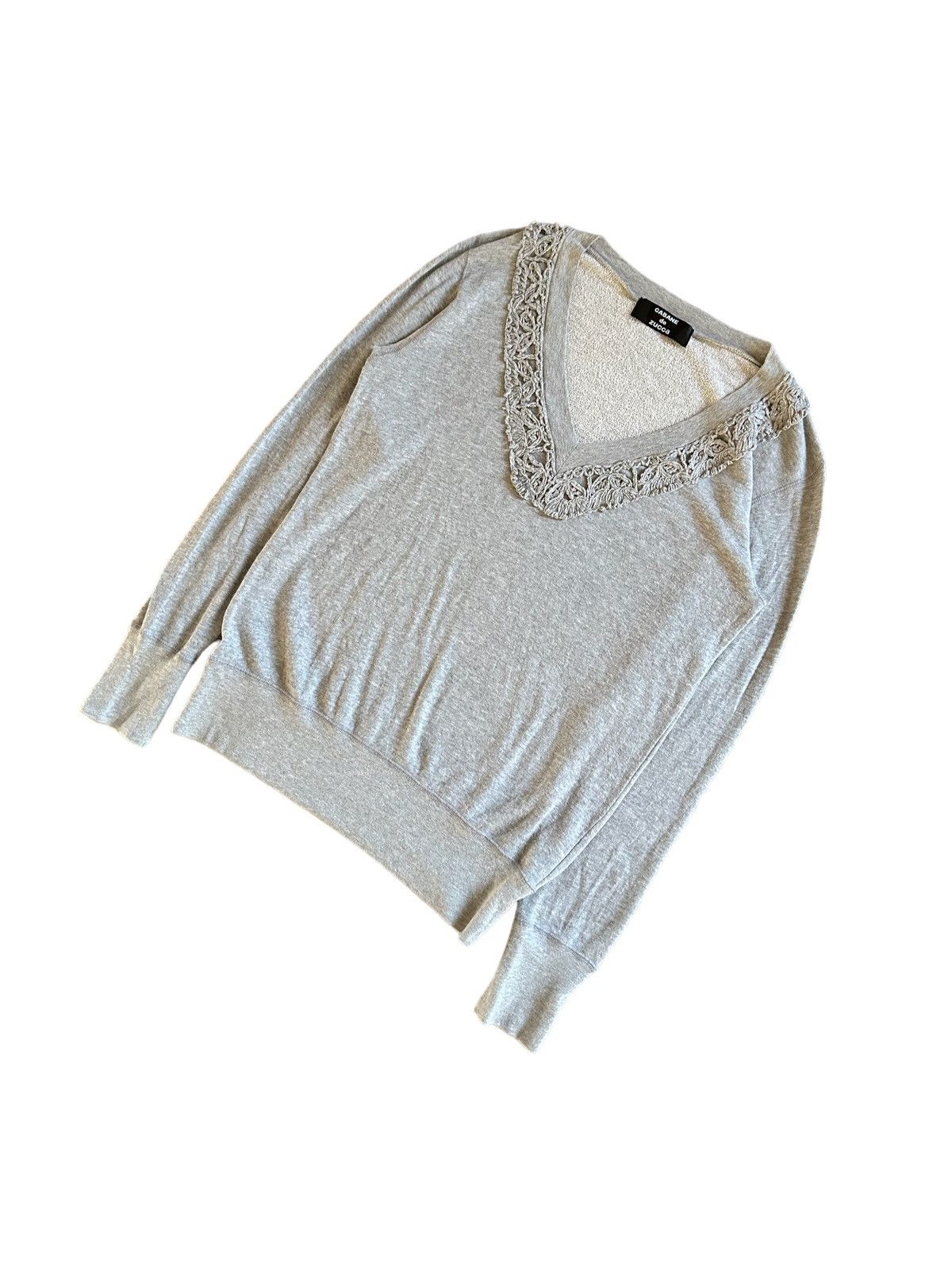 CABANE de ZUCCa SS18 - Cabane De Zucca crostich neck jumper Size US M / EU 48-50 / 2 - 3 Thumbnail