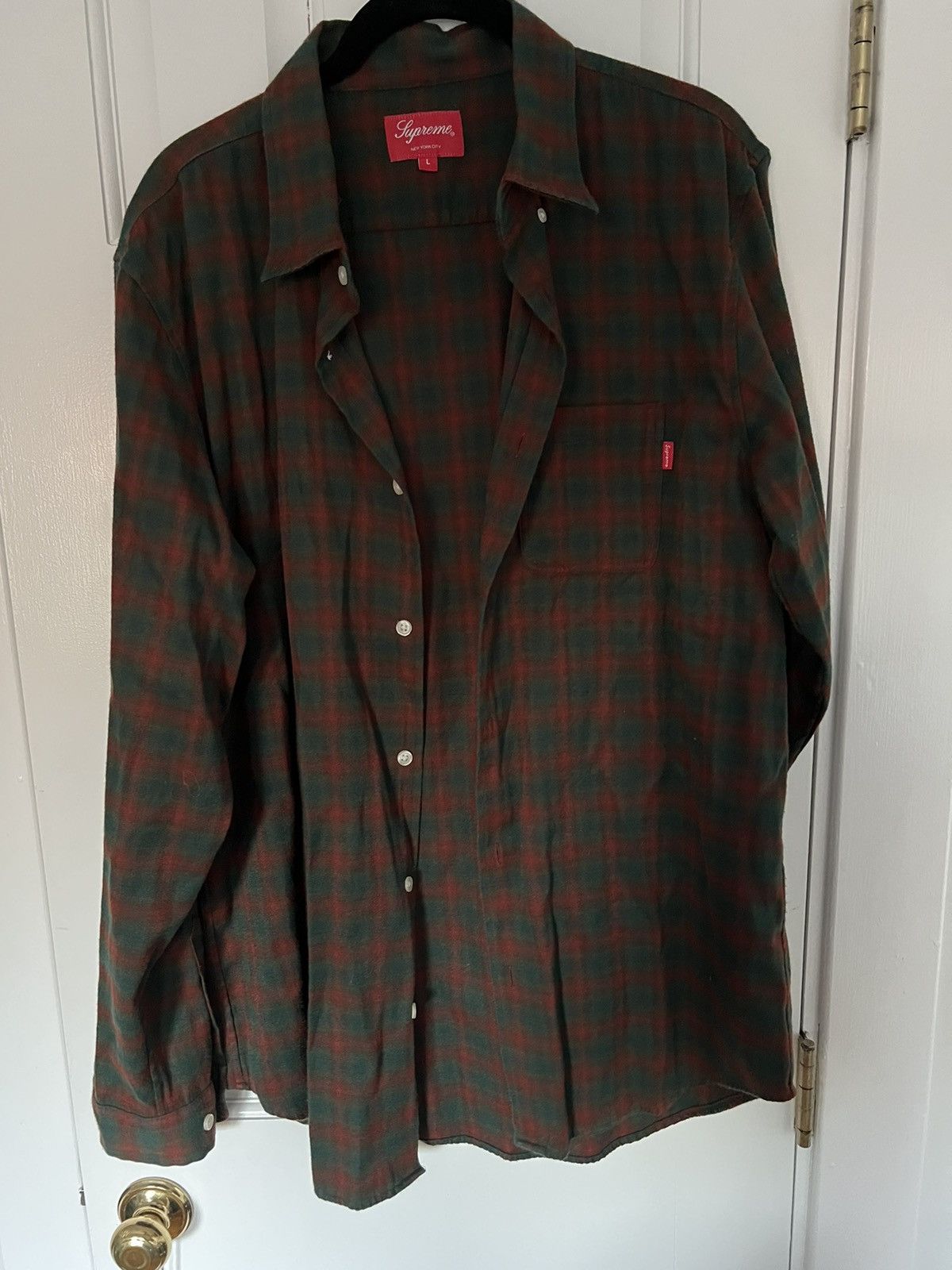 Supreme Supreme Flannel AW Size US L / EU 52-54 / 3 - 1 Thumbnail