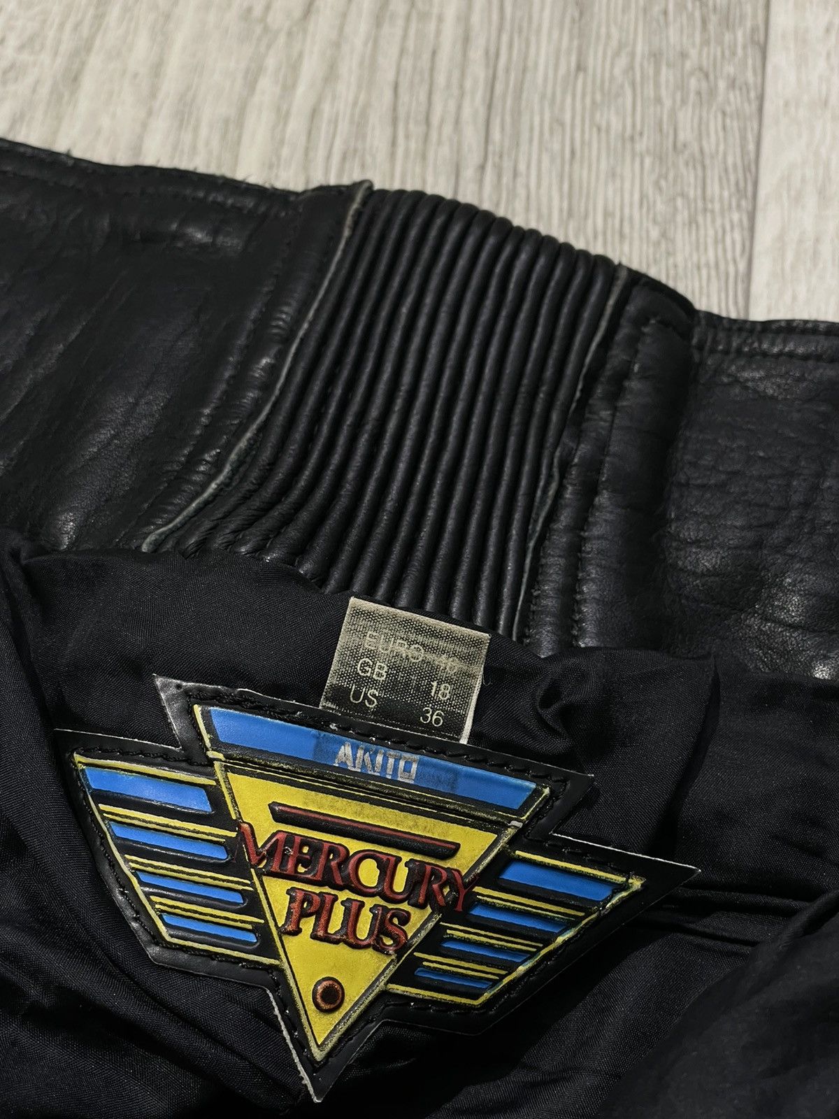 Black moto leather pants y2k drill KANYE WEST STYLE USA