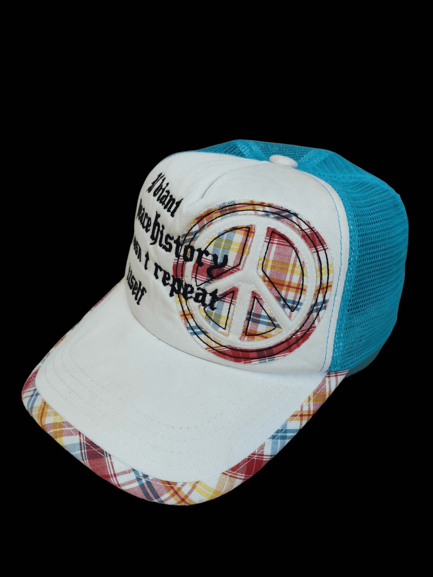 peaceminusone 🔥4 MONTHS SALE🔥 JAPANESE DESIGNER PEACE TRUCKER HAT CAP Size ONE SIZE - 2 Thumbnail