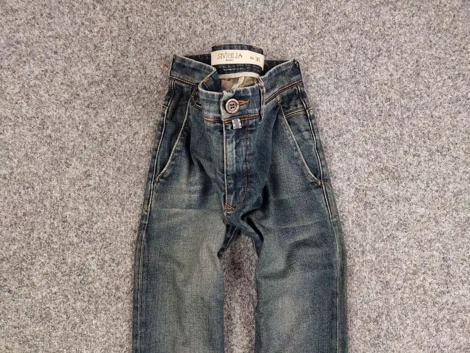 Siviglia Siviglia Premium Designer Fabric Faded Denim Jeans Size US 30 / EU 46 - 3 Thumbnail