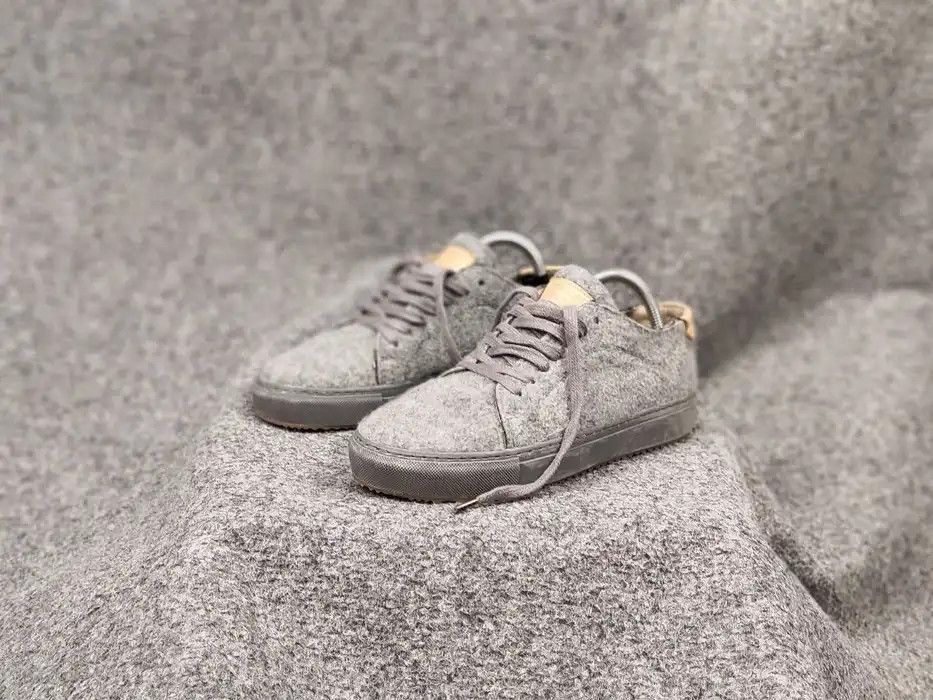 Garment Project Garment Project Low Top Leather Wool Gray Sneakers Size US 6 / EU 39 - 3 Thumbnail
