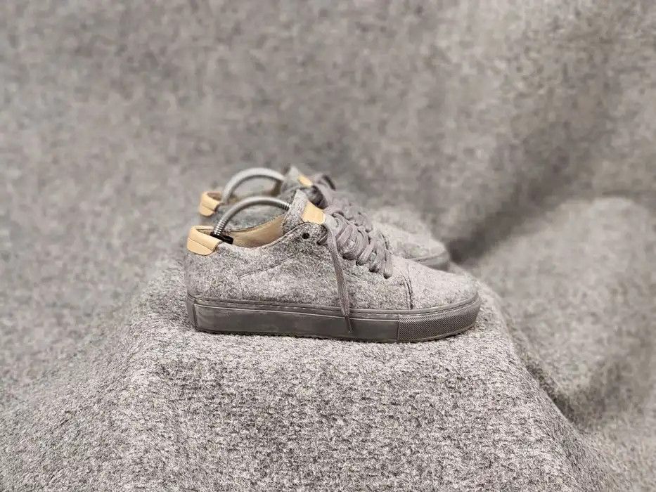 Garment Project Garment Project Low Top Leather Wool Gray Sneakers Size US 6 / EU 39 - 4 Thumbnail