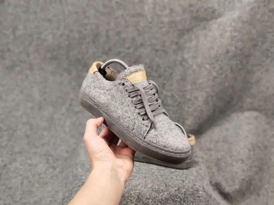Garment Project Garment Project Low Top Leather Wool Gray Sneakers Size US 6 / EU 39 - 2 Thumbnail