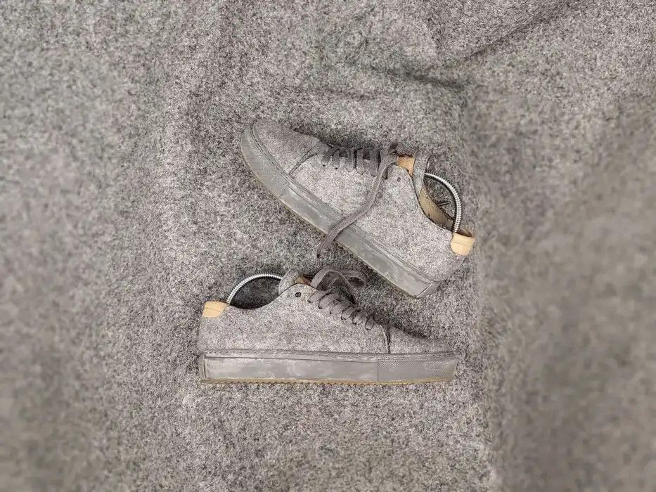 Garment Project Garment Project Low Top Leather Wool Gray Sneakers Size US 6 / EU 39 - 1 Thumbnail