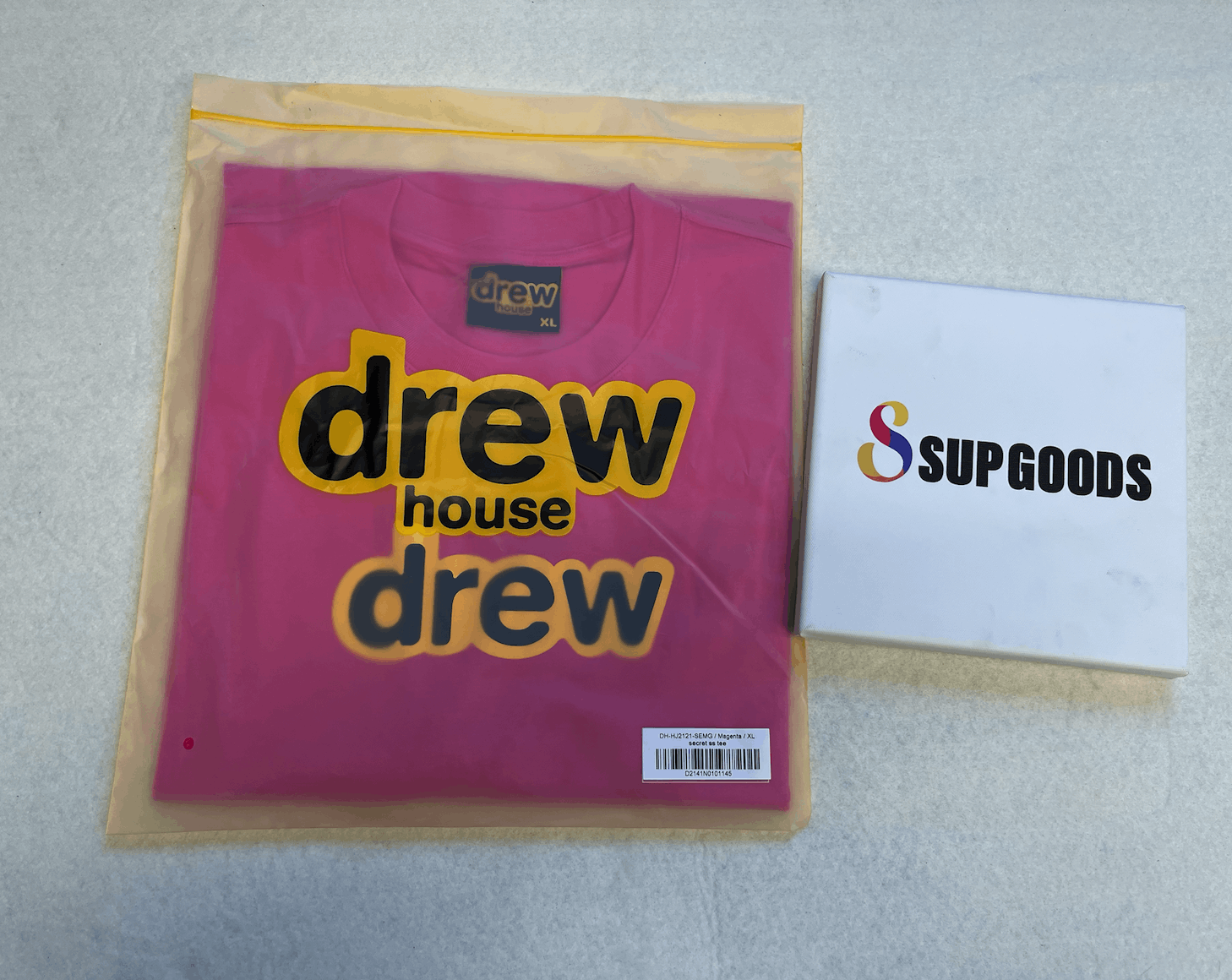 Drew House × Justin Bieber 🔥drew house secret t-shirt magenta Size (XL) Size US XL / EU 56 / 4 - 3 Thumbnail