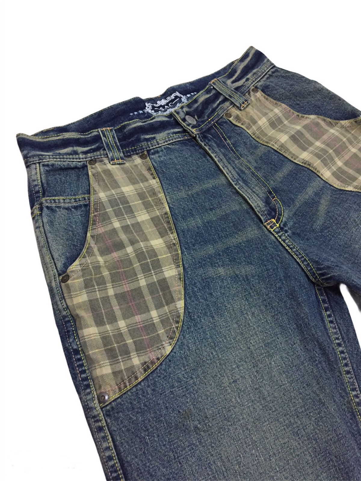 Japanese Brand Sacrifice Patchwork Pocket Denim Size US 32 / EU 48 - 4 Thumbnail