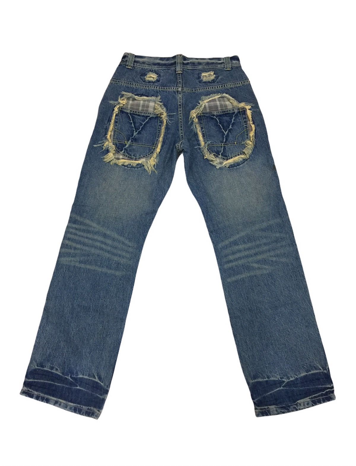 Japanese Brand Sacrifice Patchwork Pocket Denim Size US 32 / EU 48 - 1 Thumbnail