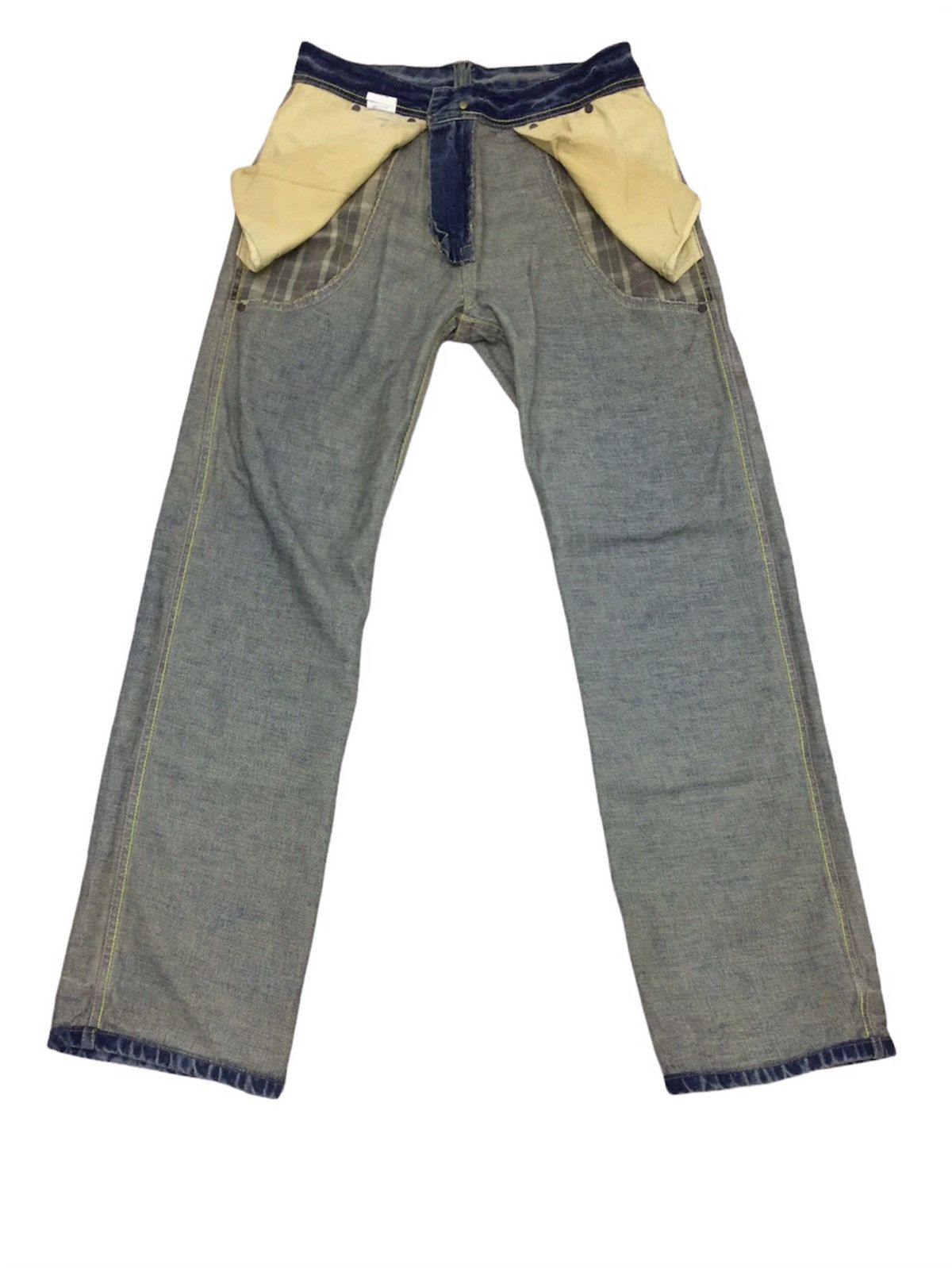 Japanese Brand Sacrifice Patchwork Pocket Denim Size US 32 / EU 48 - 9 Thumbnail