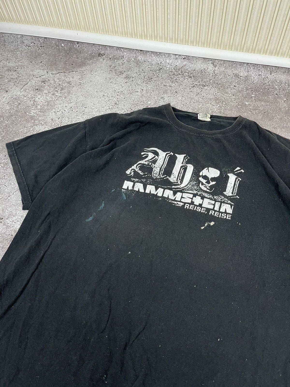 Band Tees Rammstein Vintage 00s Ahoi Reise Vintage Black T Shirt Size US XL / EU 56 / 4 - 5 Thumbnail