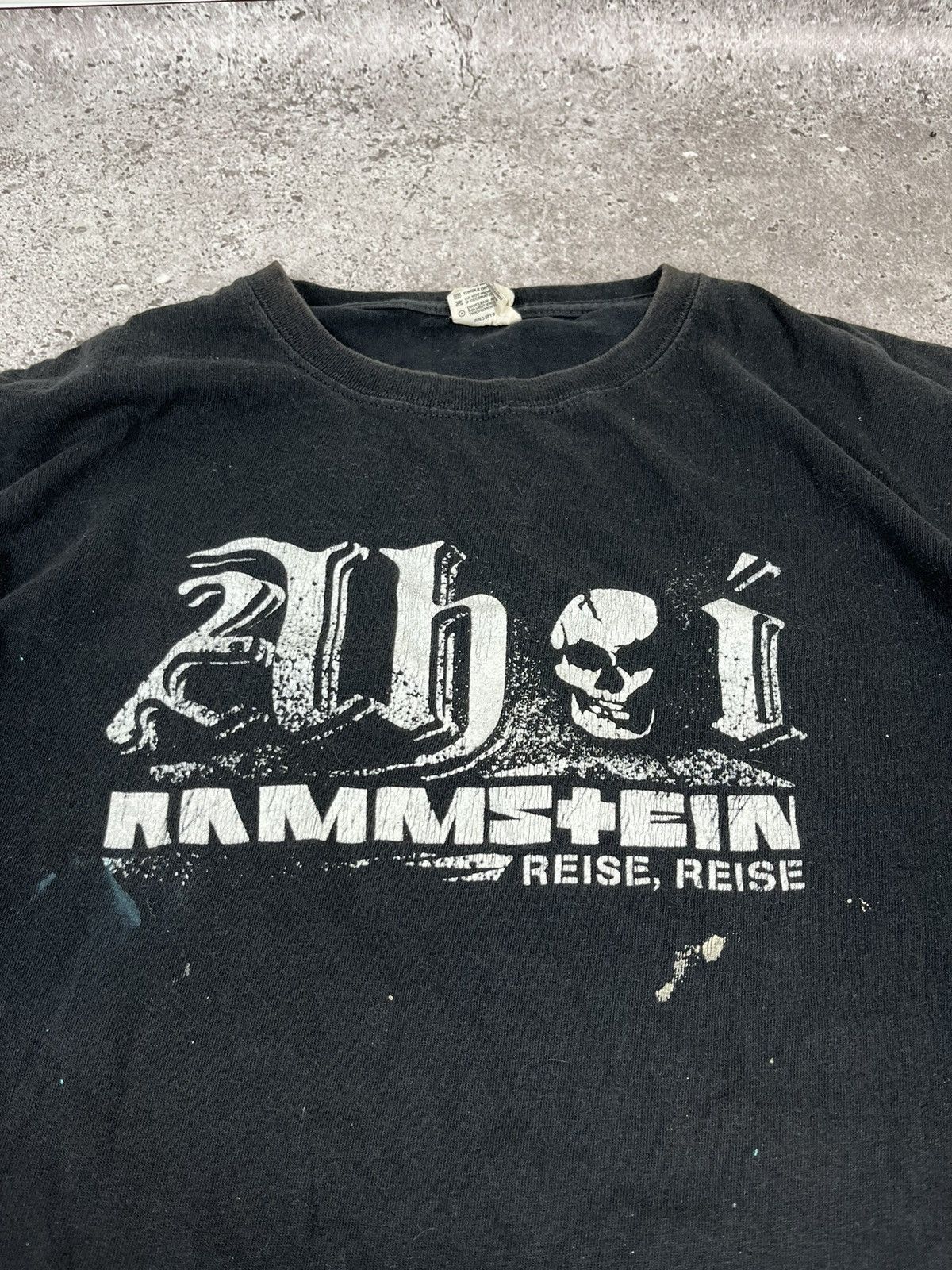 Band Tees Rammstein Vintage 00s Ahoi Reise Vintage Black T Shirt Size US XL / EU 56 / 4 - 7 Thumbnail