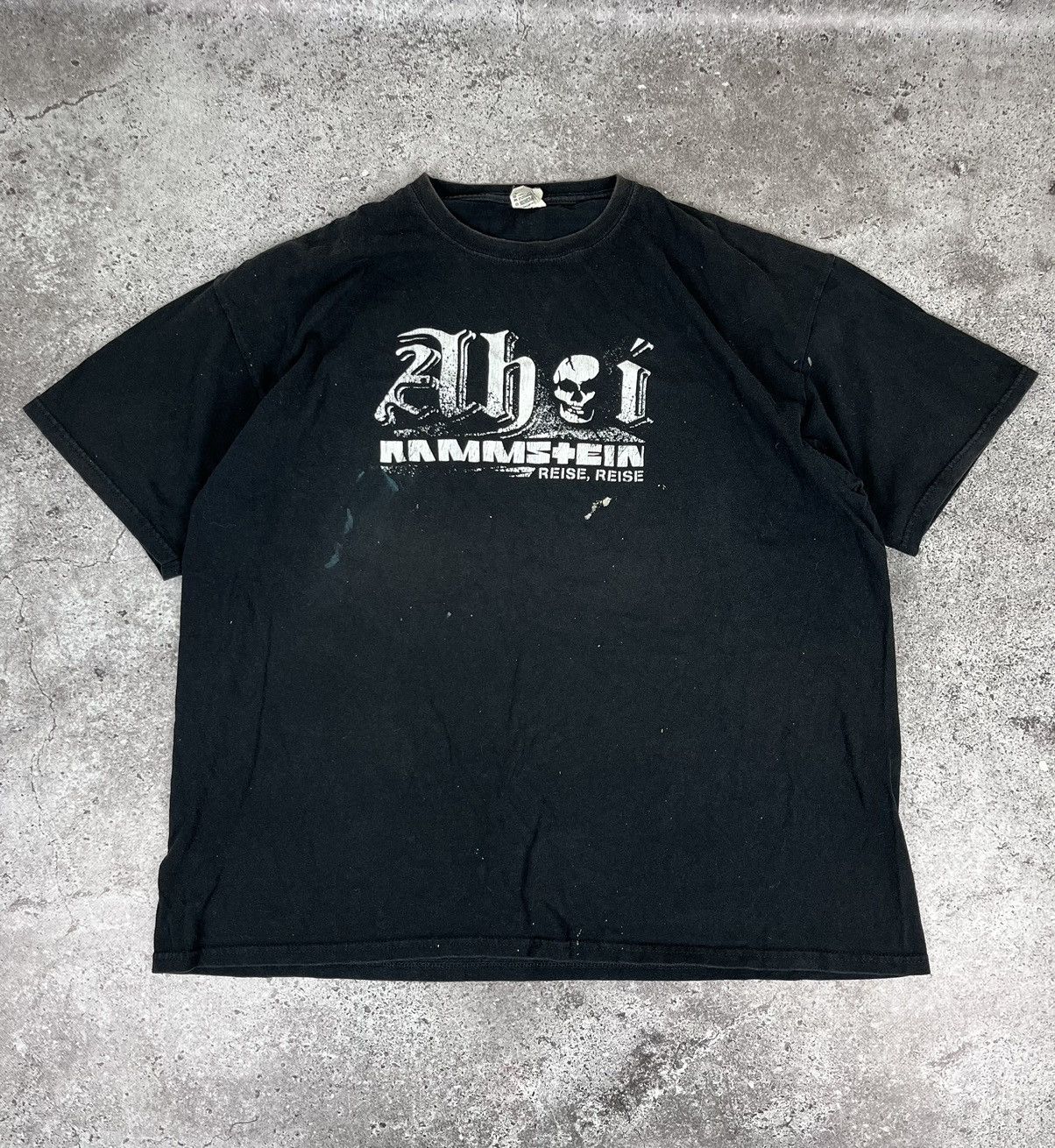 Band Tees Rammstein Vintage 00s Ahoi Reise Vintage Black T Shirt Size US XL / EU 56 / 4 - 1 Thumbnail
