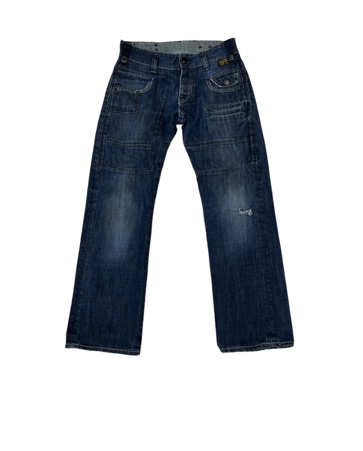 G-Star Distressed G-Star Raw Army Radar Straight Denim Pants Size US 31 - 1 Thumbnail