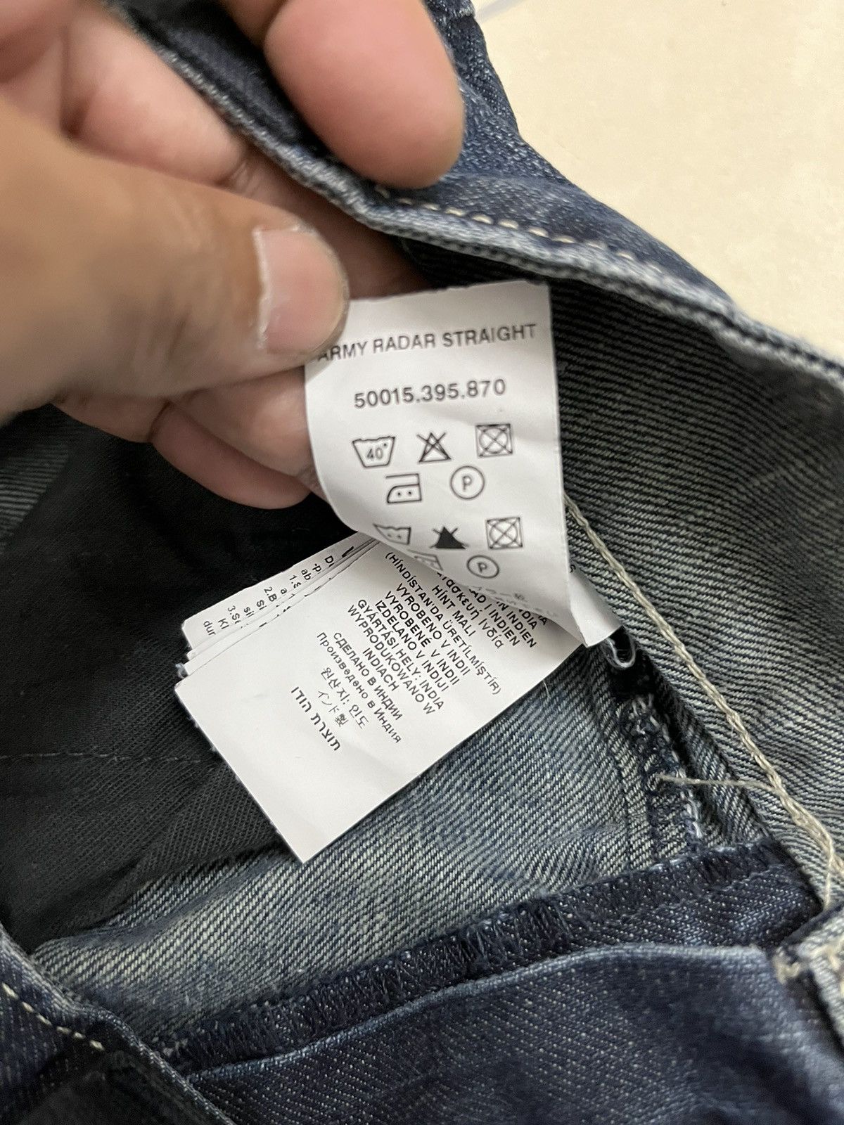 G-Star Distressed G-Star Raw Army Radar Straight Denim Pants Size US 31 - 11 Thumbnail