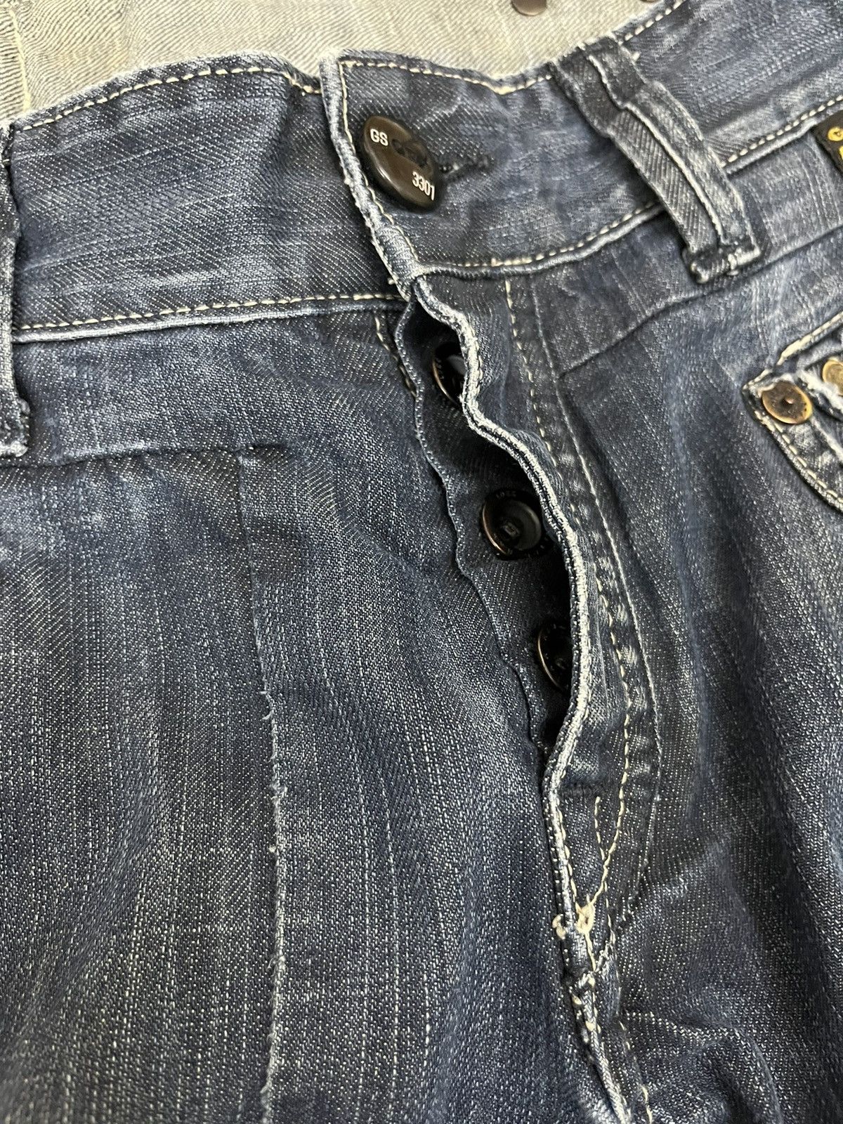 G-Star Distressed G-Star Raw Army Radar Straight Denim Pants Size US 31 - 4 Thumbnail