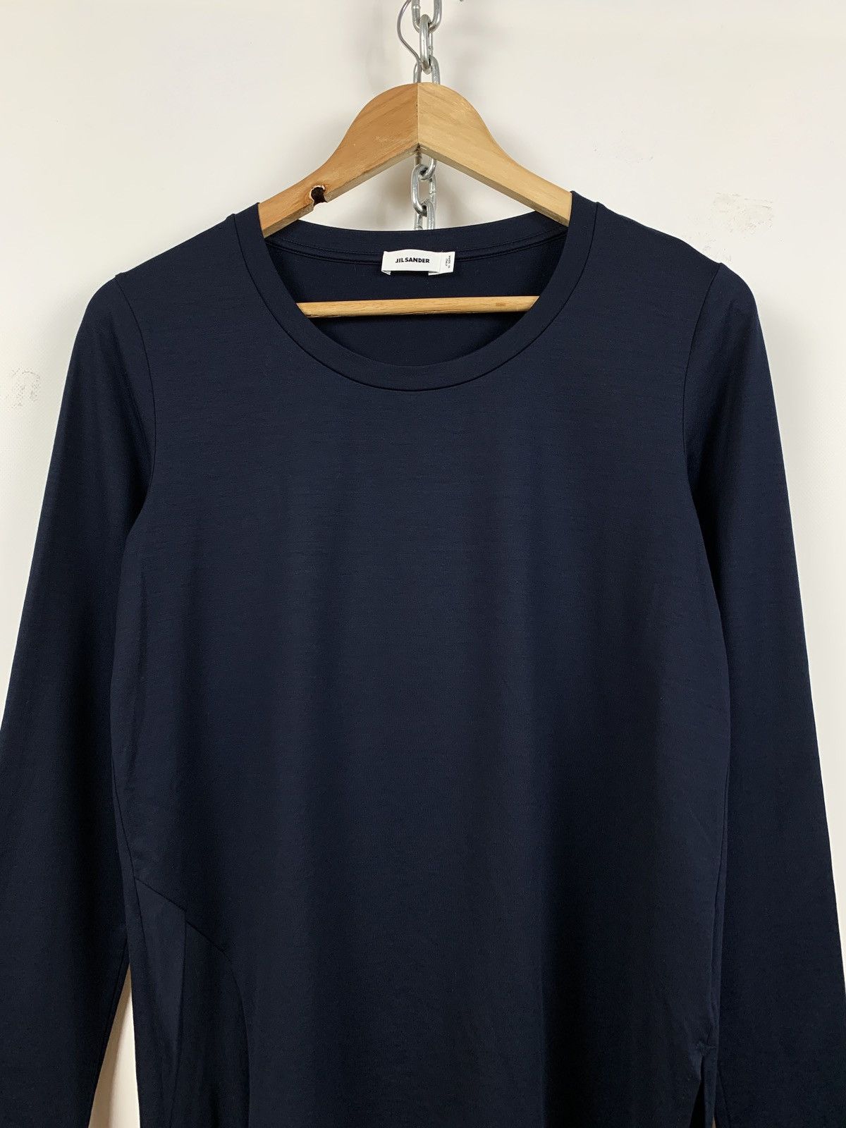 Jil Sander Jil Sander Navy Blue Long Sleeve Shirt Size L / US 10 / IT 46 - 3 Thumbnail