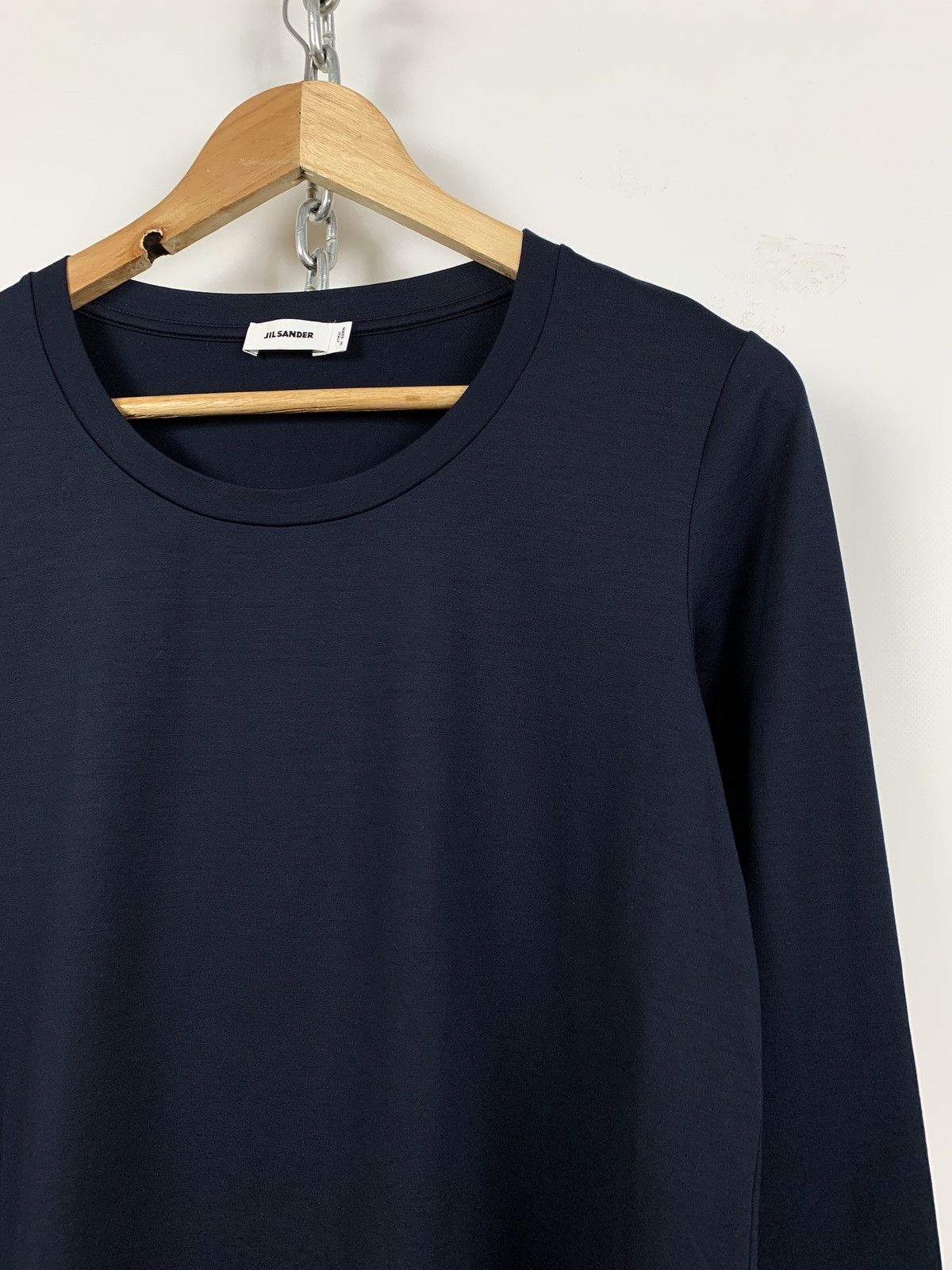 Jil Sander Jil Sander Navy Blue Long Sleeve Shirt Size L / US 10 / IT 46 - 4 Thumbnail