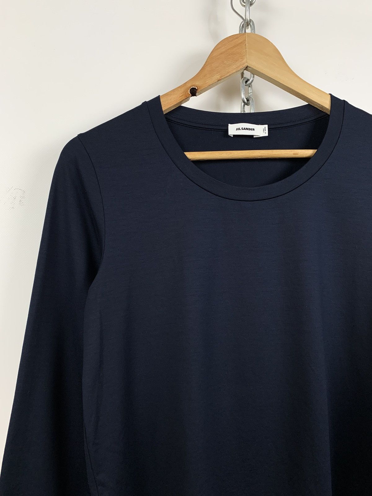 Jil Sander Jil Sander Navy Blue Long Sleeve Shirt Size L / US 10 / IT 46 - 5 Thumbnail