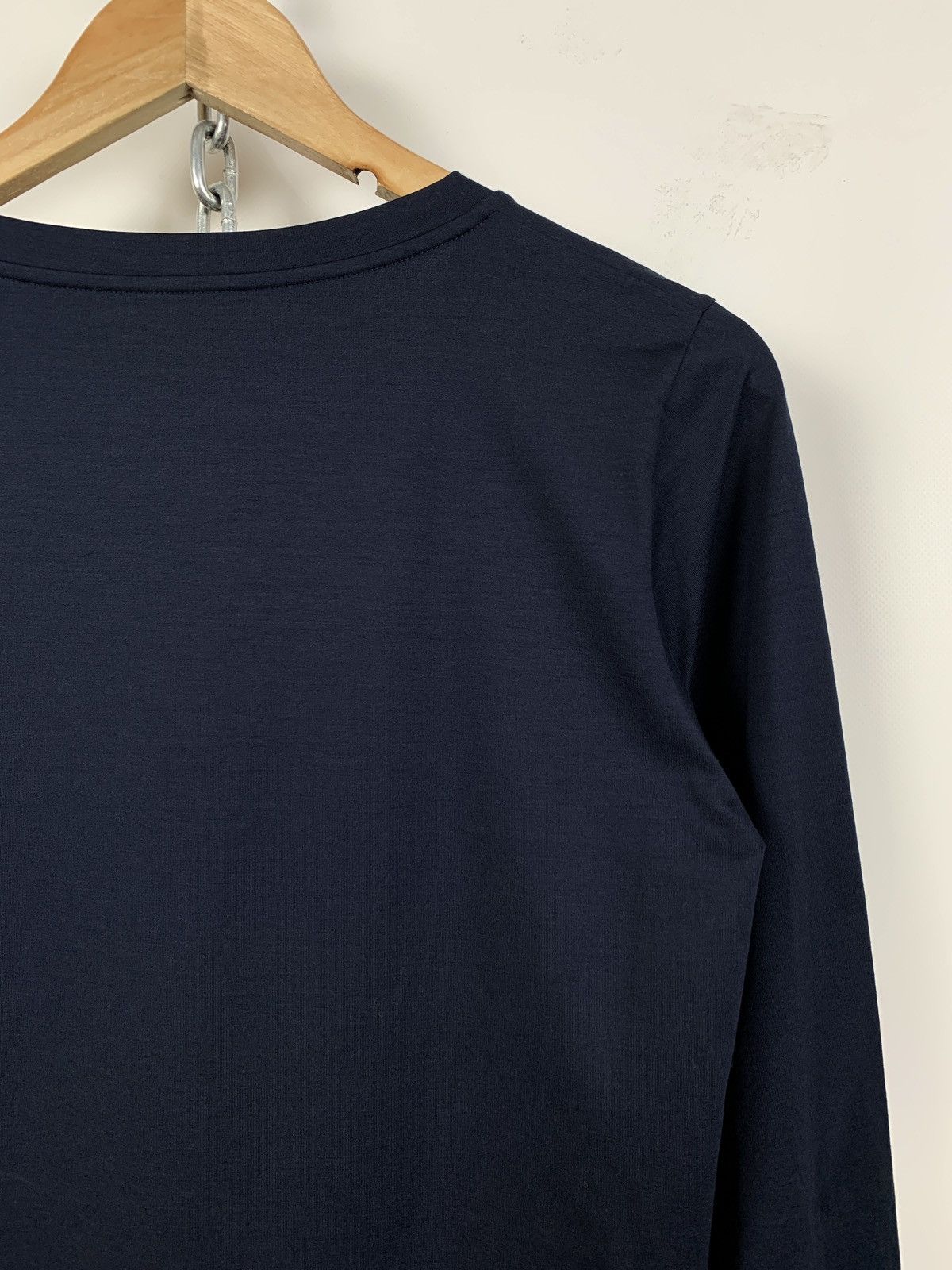 Jil Sander Jil Sander Navy Blue Long Sleeve Shirt Size L / US 10 / IT 46 - 12 Thumbnail