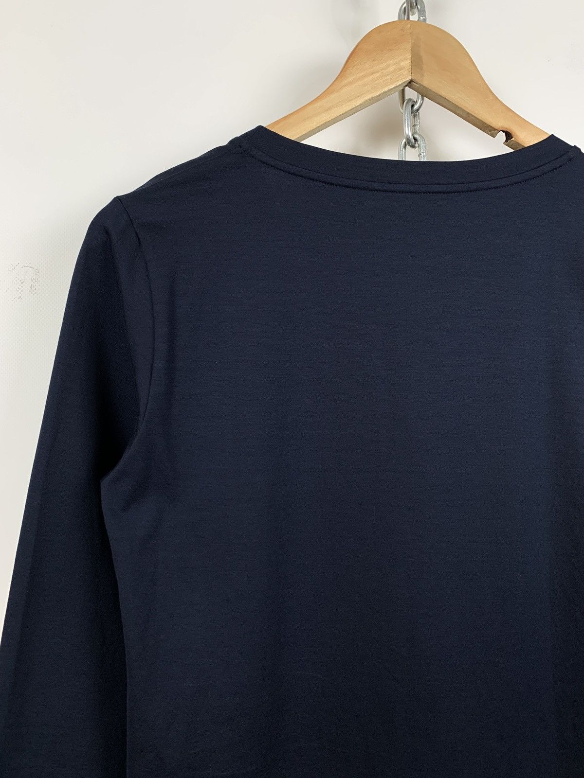 Jil Sander Jil Sander Navy Blue Long Sleeve Shirt Size L / US 10 / IT 46 - 11 Thumbnail