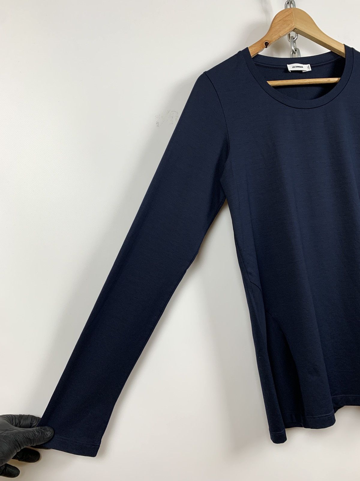 Jil Sander Jil Sander Navy Blue Long Sleeve Shirt Size L / US 10 / IT 46 - 9 Thumbnail