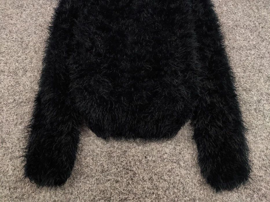 Japanese Brand Vintage 90's Japanese Black Mohair Style Fuzzy Sweater Size US S / EU 44-46 / 1 - 4 Thumbnail