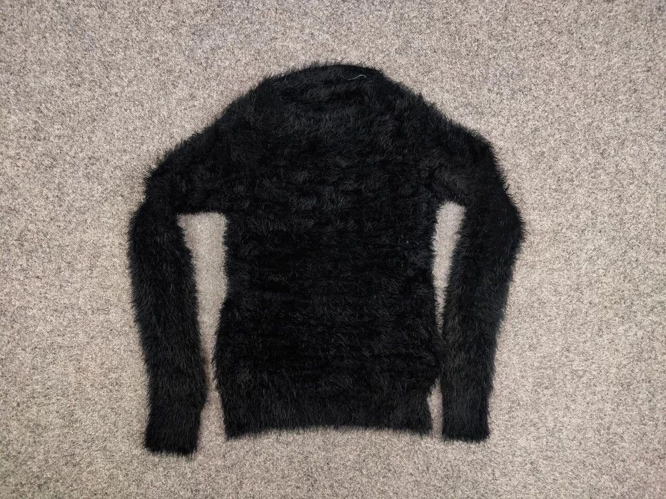 Japanese Brand Vintage 90's Japanese Black Mohair Style Fuzzy Sweater Size US S / EU 44-46 / 1 - 6 Thumbnail