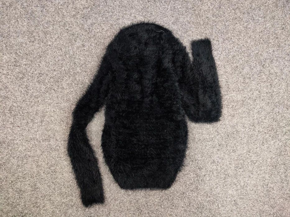 Japanese Brand Vintage 90's Japanese Black Mohair Style Fuzzy Sweater Size US S / EU 44-46 / 1 - 5 Thumbnail