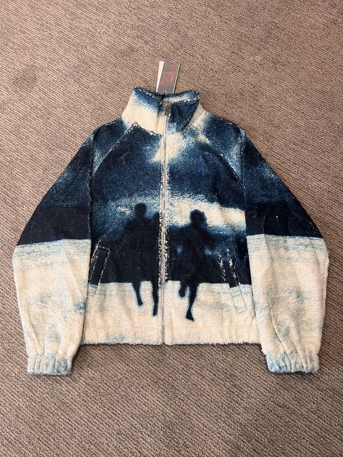 Other Runge Into the Deep Blue/White All Over Print Fleece Jacket Size US M / EU 48-50 / 2 - 1 Thumbnail