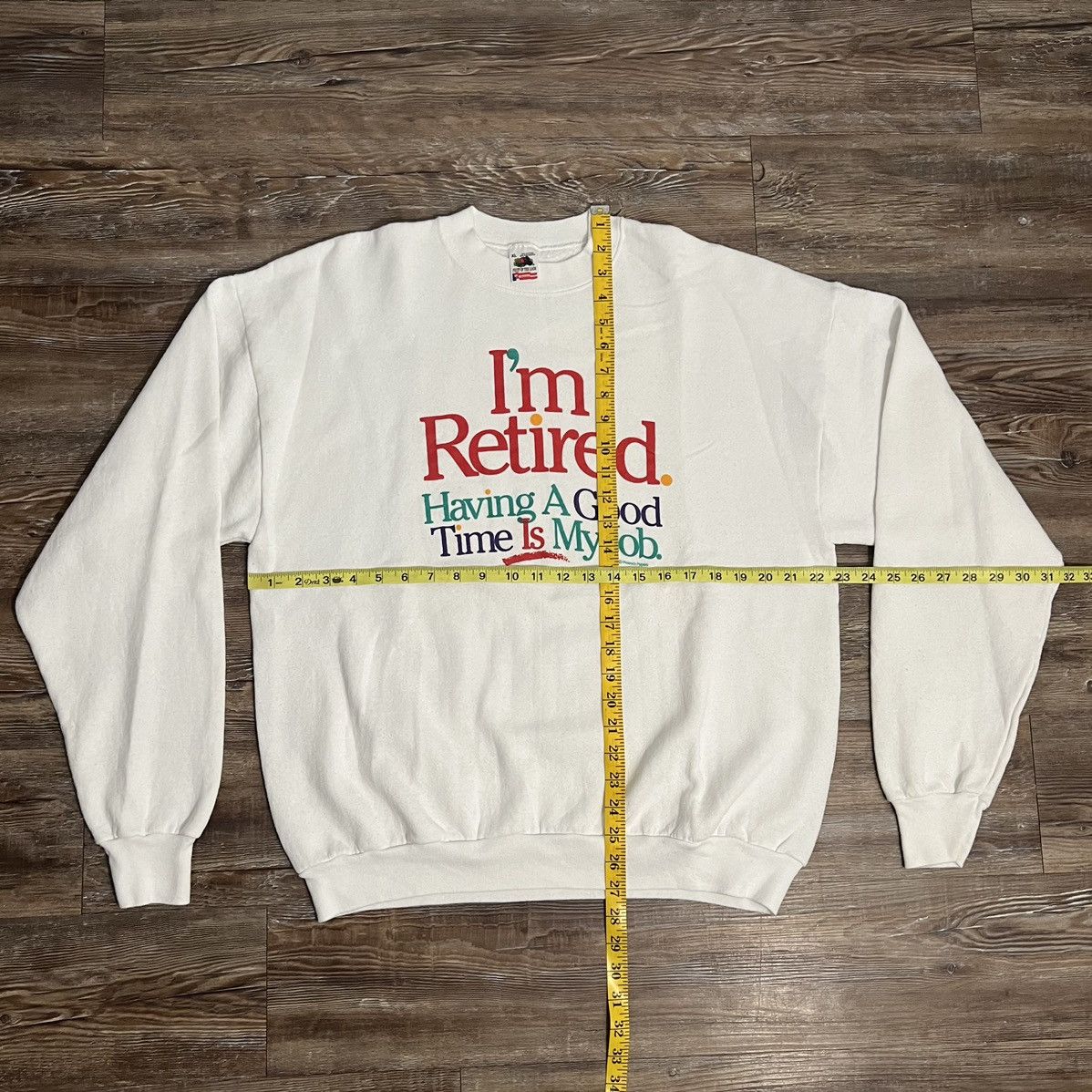 Fruit Of The Loom × Vintage Vintage Peacock Papers Im Retired Funny Crewneck Sweatshirt Size US XL / EU 56 / 4 - 6 Thumbnail