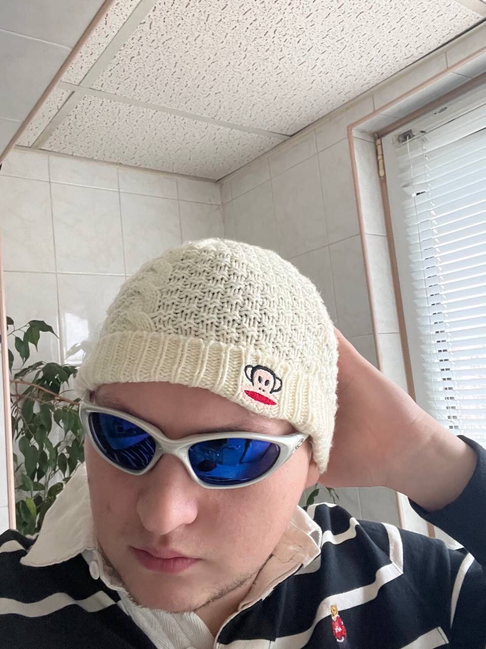 Paul Frank Paul Frank Knit White Knitted 2005/2006 Beanie Hat Vintage Size ONE SIZE - 5 Thumbnail