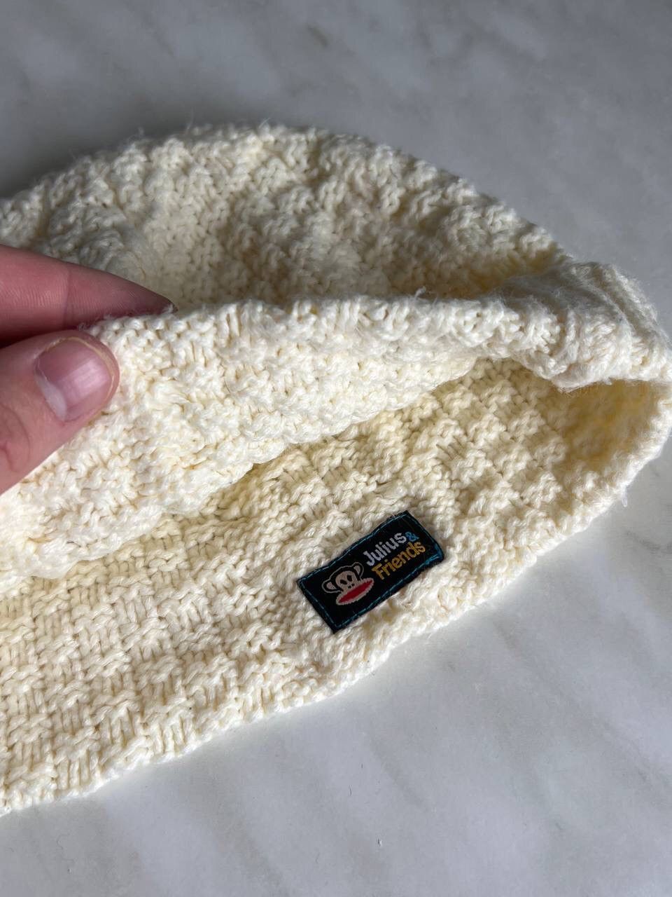 Paul Frank Paul Frank Knit White Knitted 2005/2006 Beanie Hat Vintage Size ONE SIZE - 4 Thumbnail